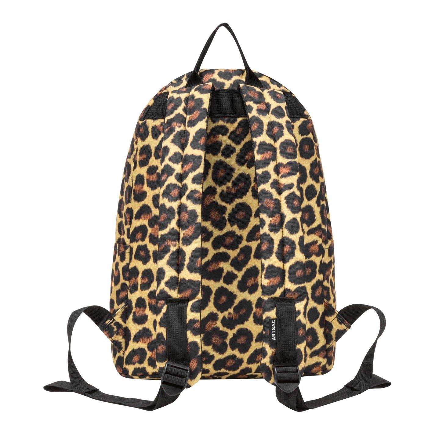 Leopard - Artsac - Artsac Front Pocket Backpack and Pencil Case Set - 5