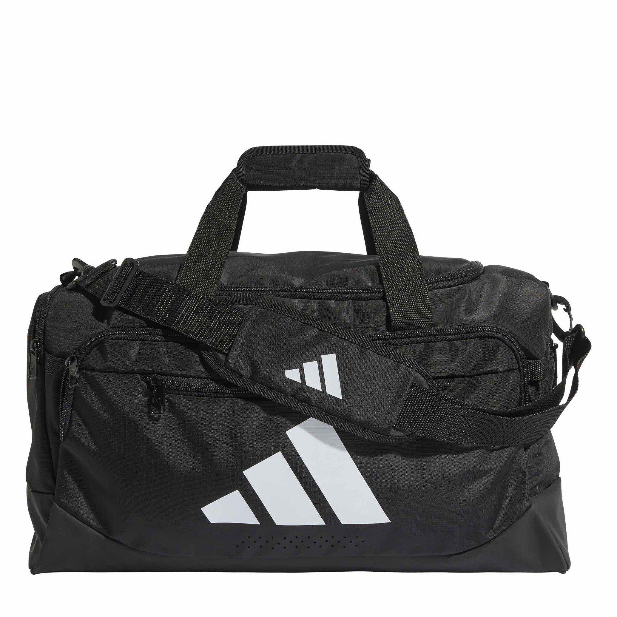 Black/White - adidas - Essentials 3-Stripes Duffel Bag Small - 1