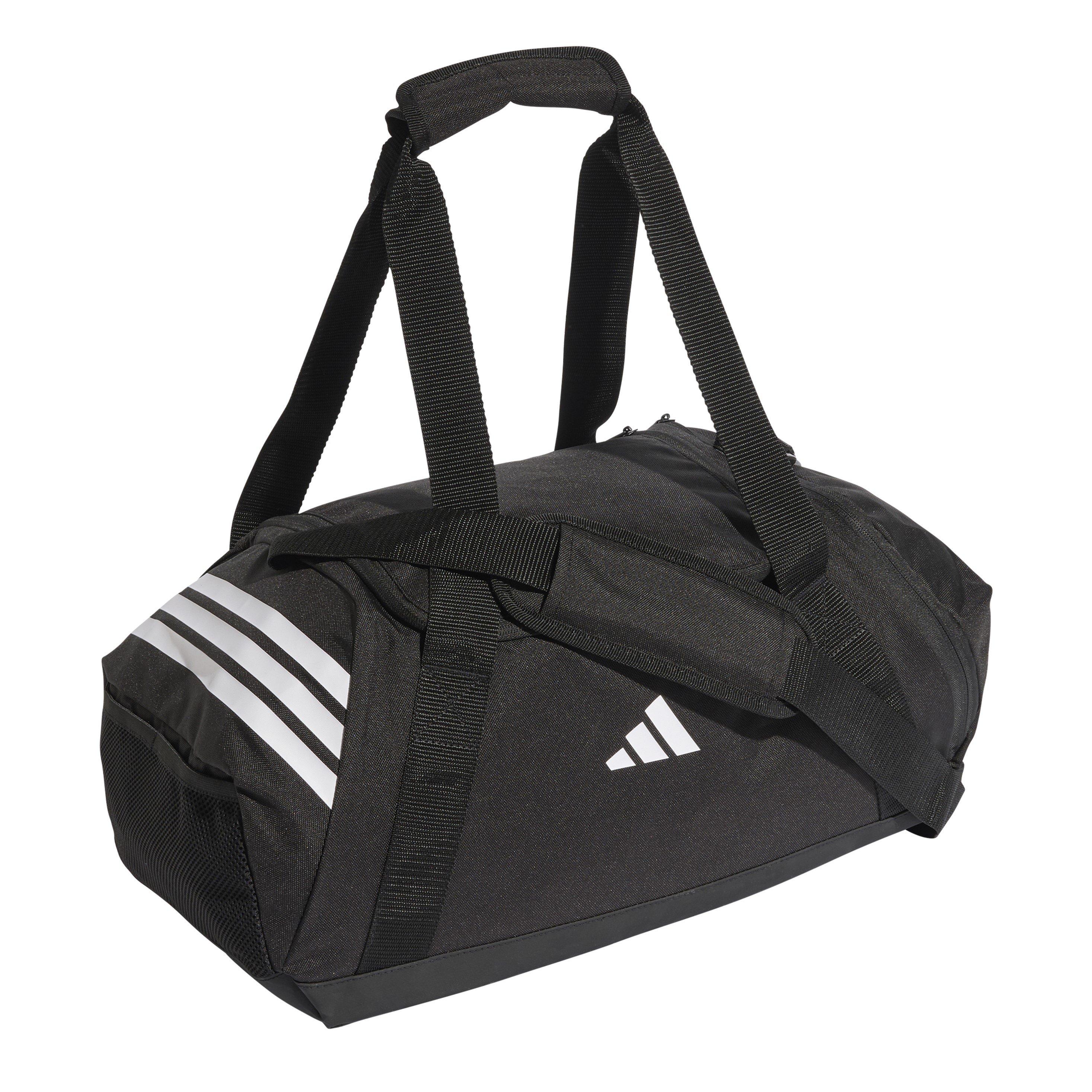 Black/White - adidas - Essentials 3-Stripes Duffel Bag Small - 3