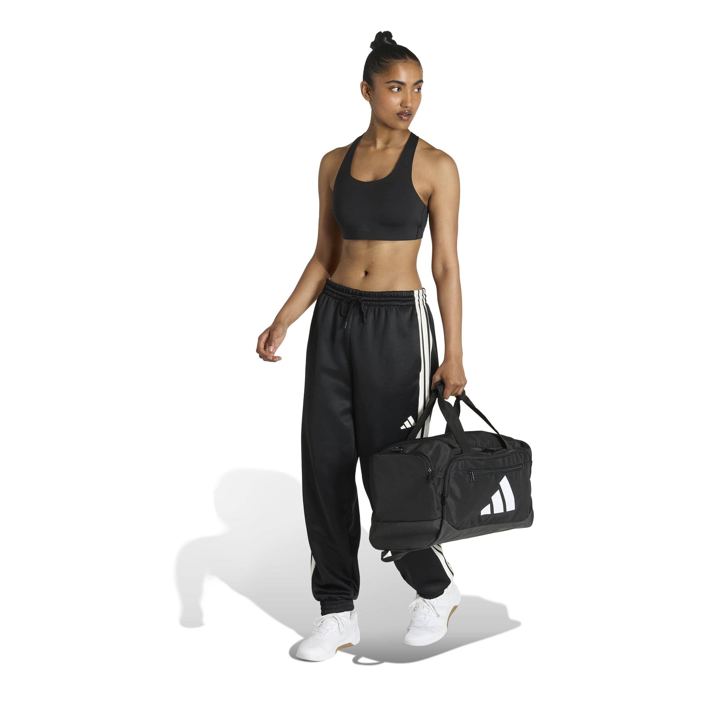 Black/White - adidas - Essentials 3-Stripes Duffel Bag Small - 7