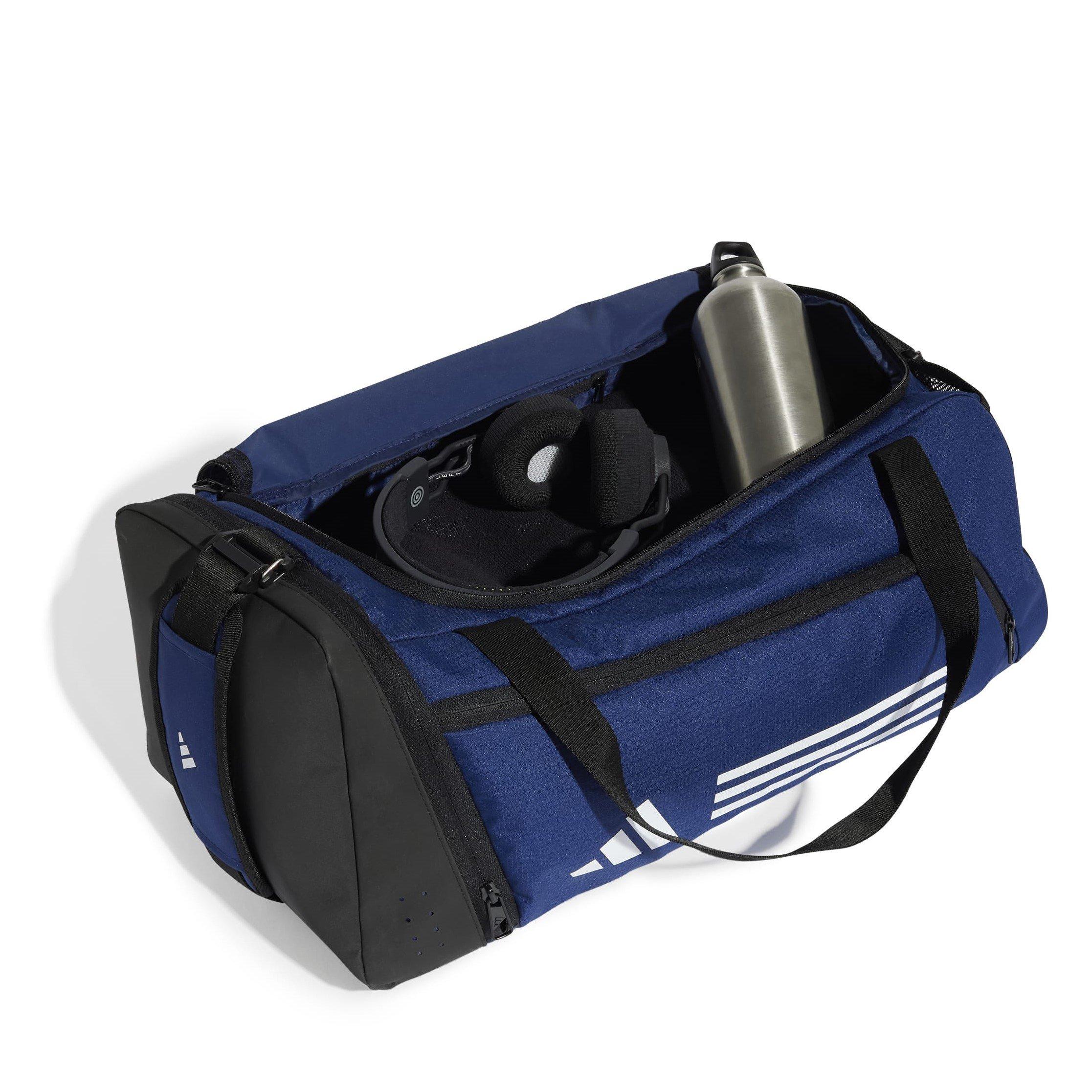 Marineblauw/Wit - adidas - Essentials 3-Stripes Duffel Bag Small - 4