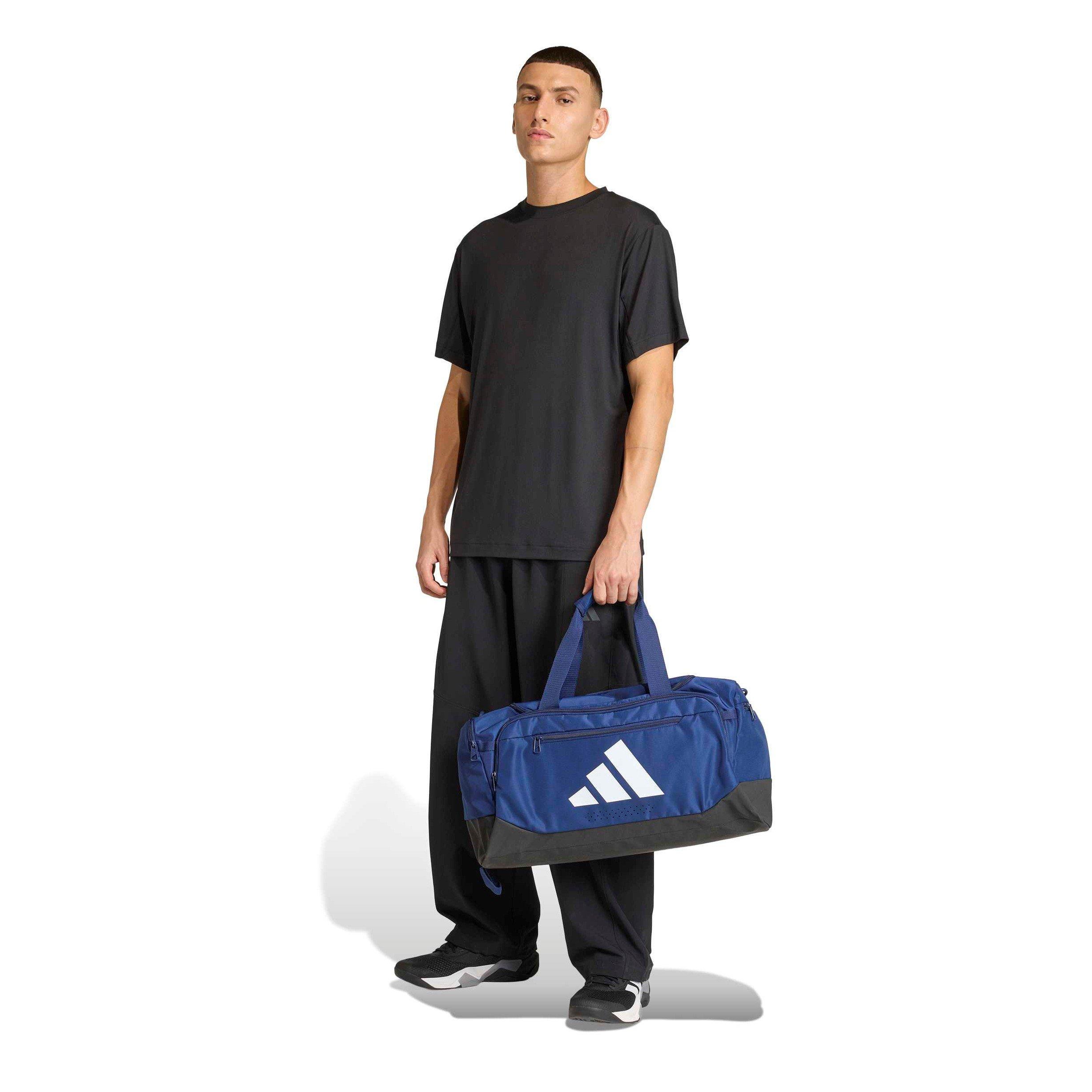 Navy/White - adidas - Essentials 3-Stripes Duffel Bag Small - 7