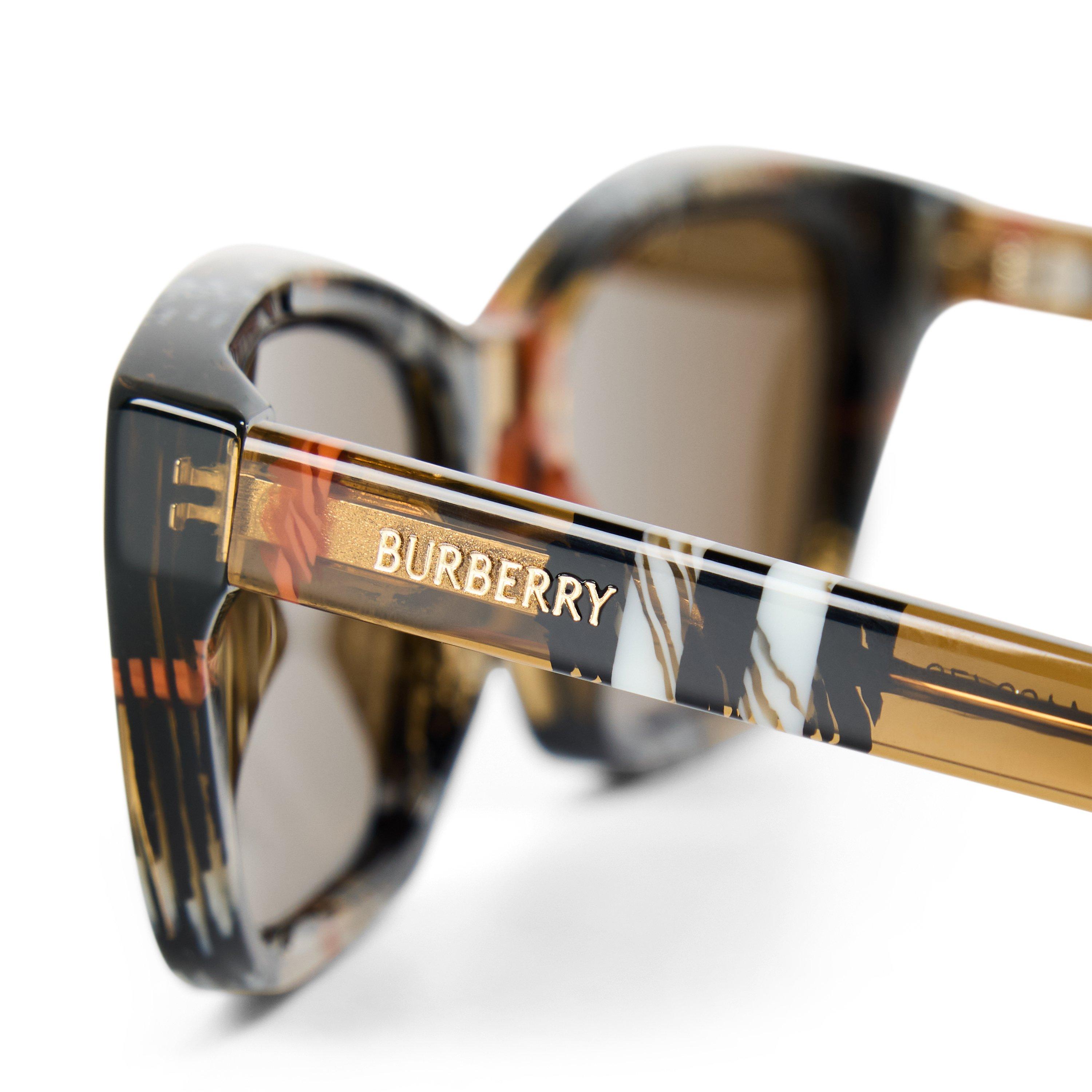 Sand/Brown - Burberry - Women's 0BE4488 Oval Sunglasses - 3