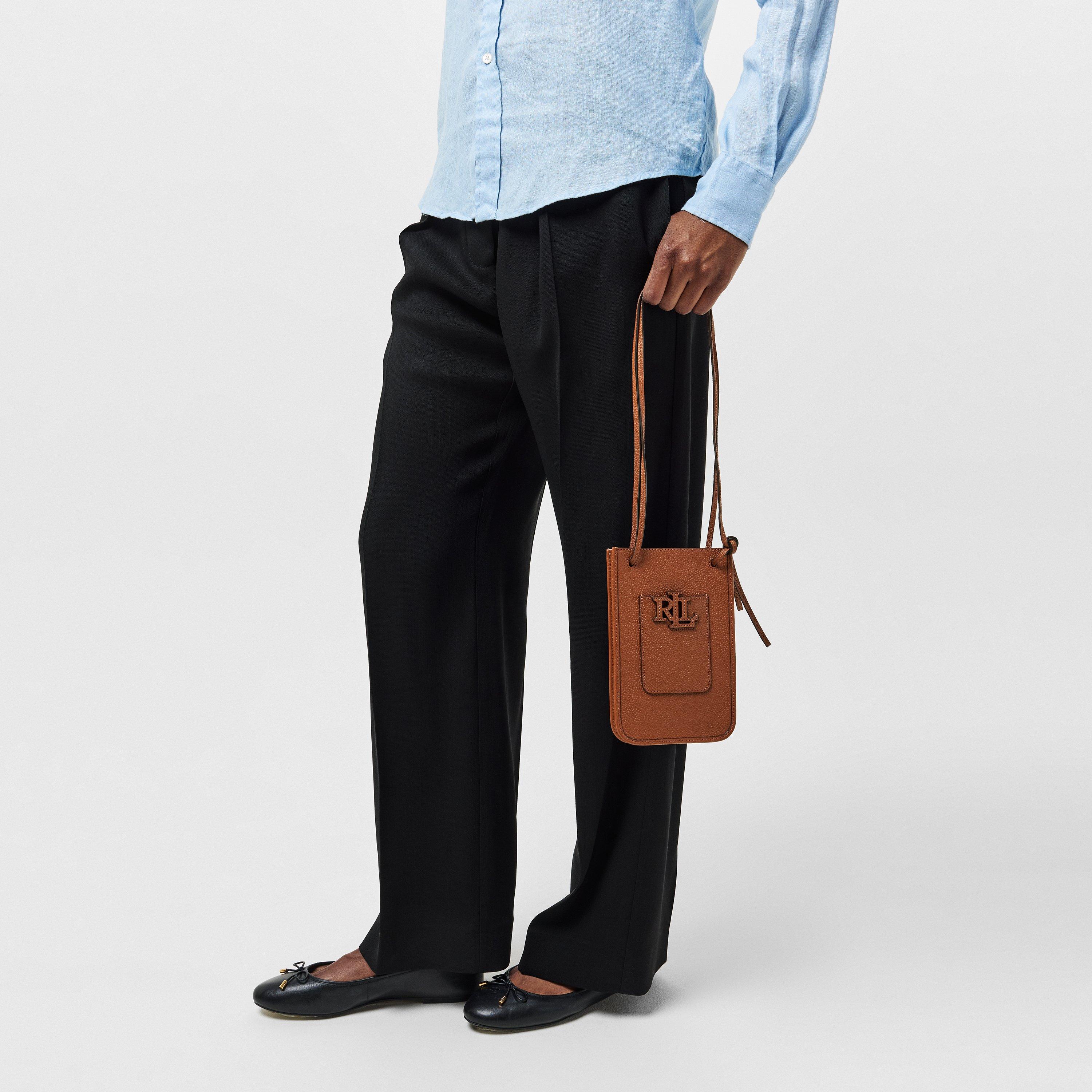 LAUREN TAN - Lauren by Ralph Lauren - Women's Cameryn Real Leather Phone Bag - 3