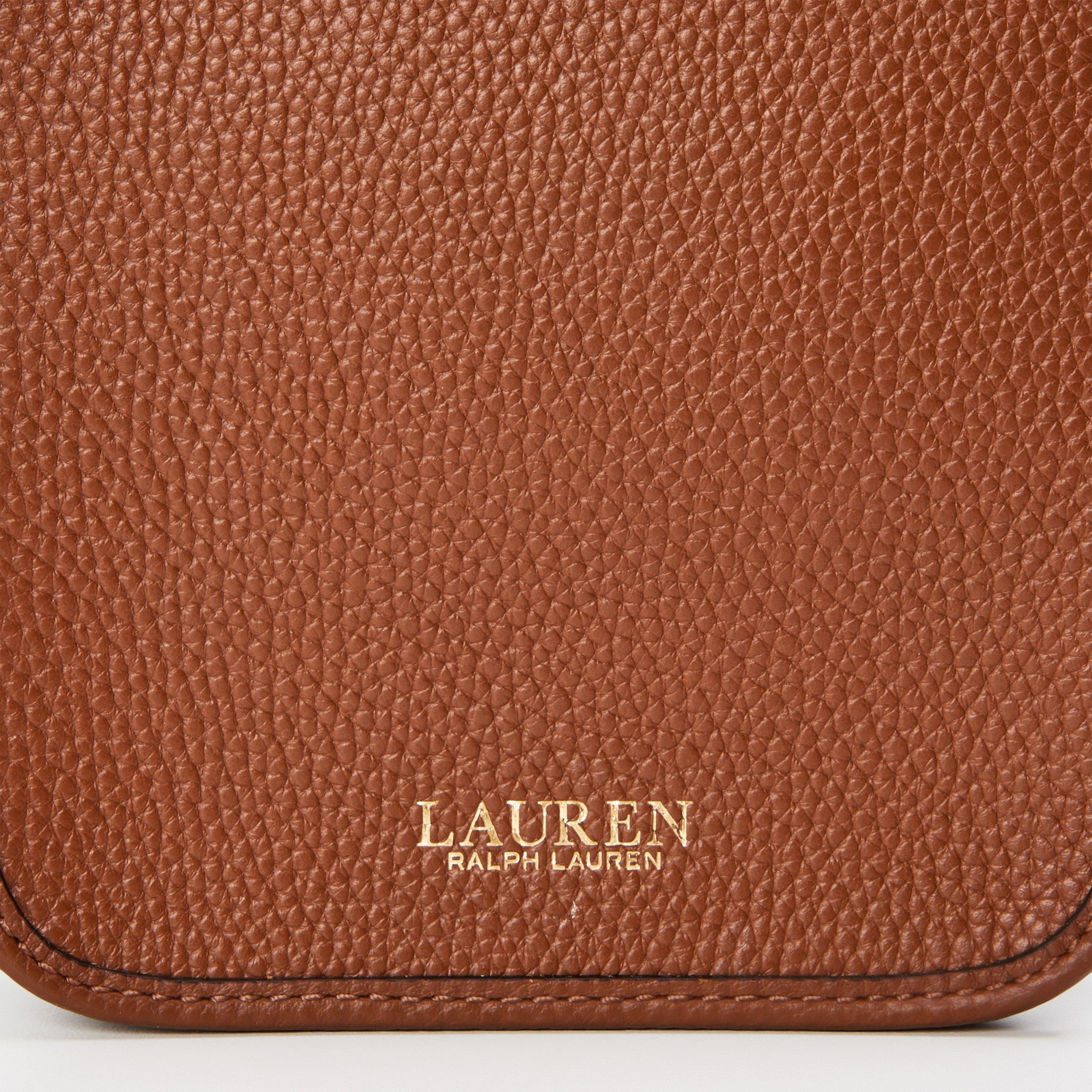 LAUREN TAN - Lauren by Ralph Lauren - Women's Cameryn Real Leather Phone Bag - 4