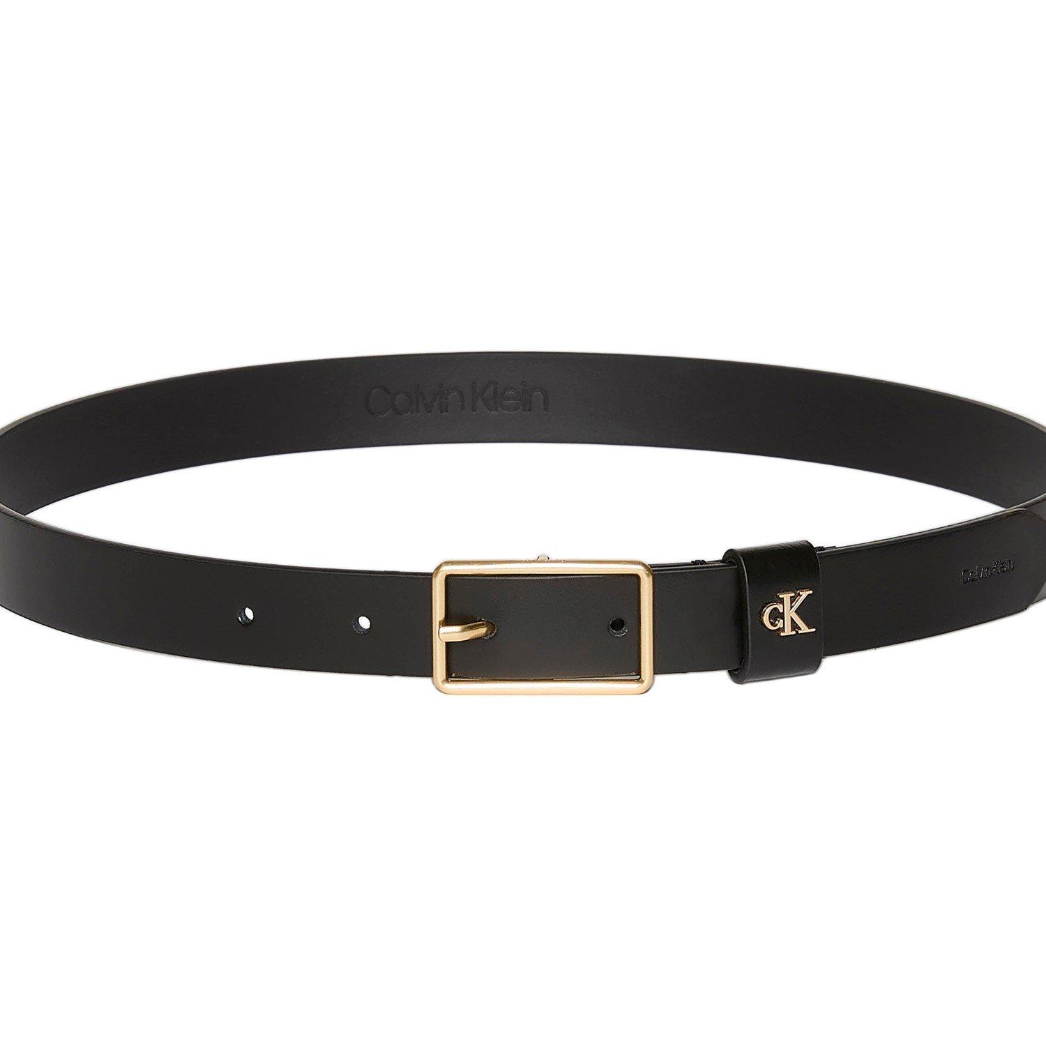 Black/Light Gld - Calvin Klein - CK L Square Bckl Blt Ld62 - 2