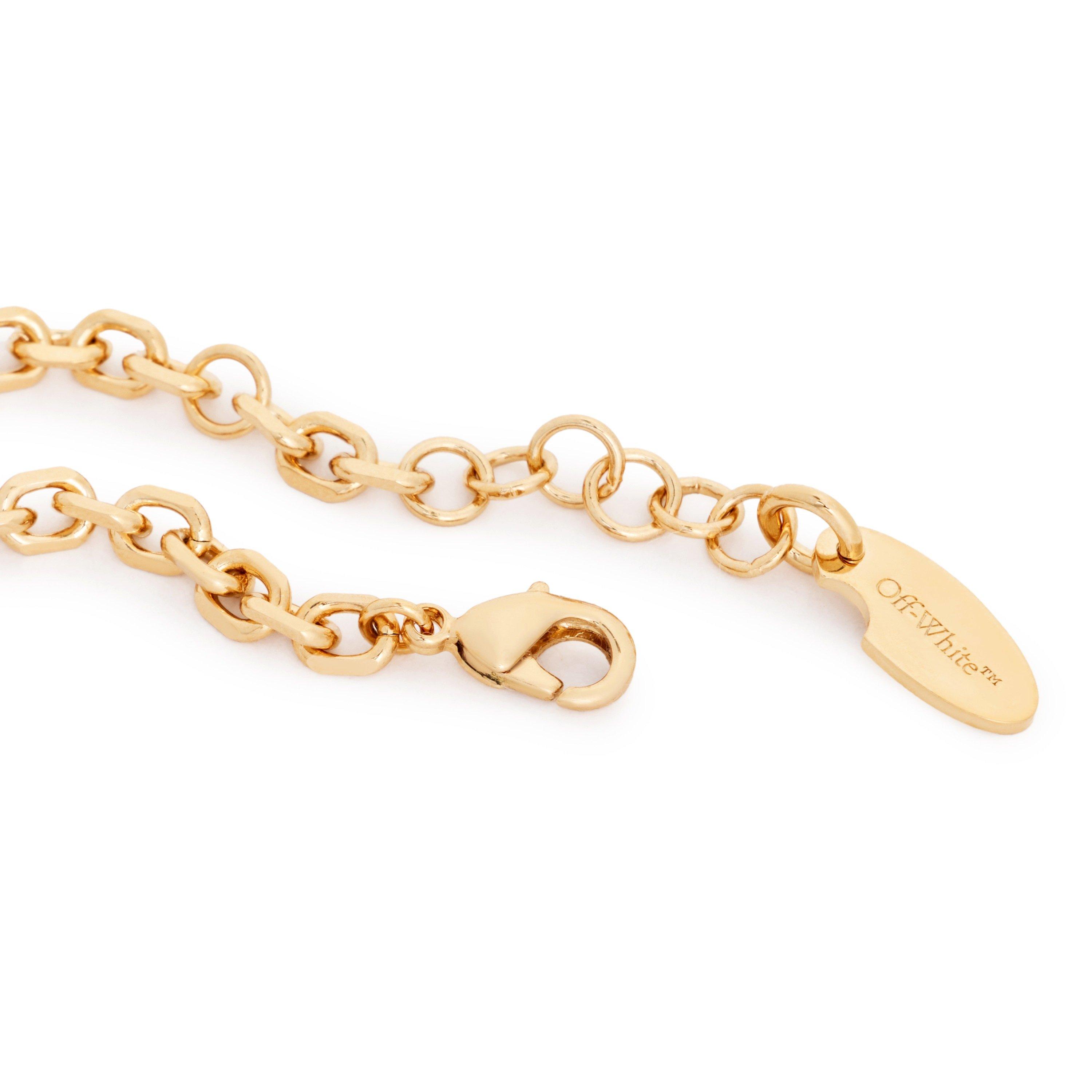 Gold - Off White - Arrows Brass Chain Bracelet 23 cm - 2