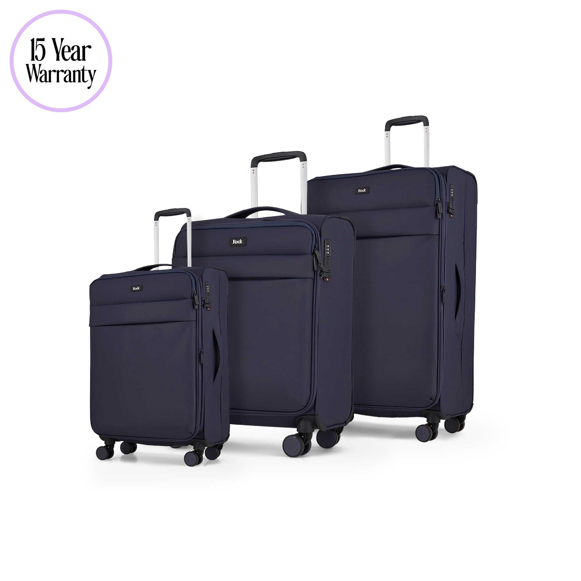Rock Navy Harper 8 Wheel Softshell Suitcase Medium - Image 5