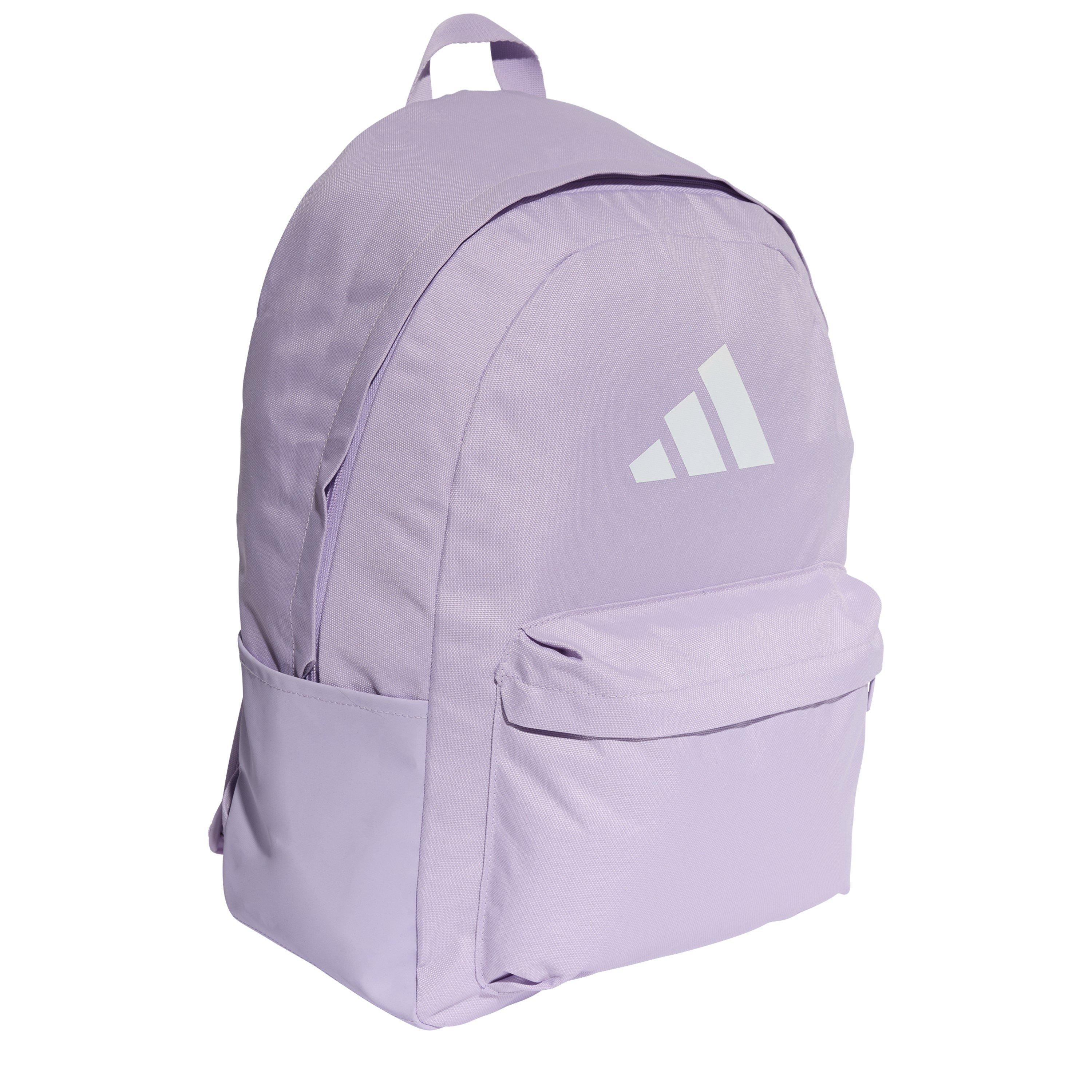 Pwdr Plum/Wht - adidas - Classic 3 Bar Logo Backpack - 3