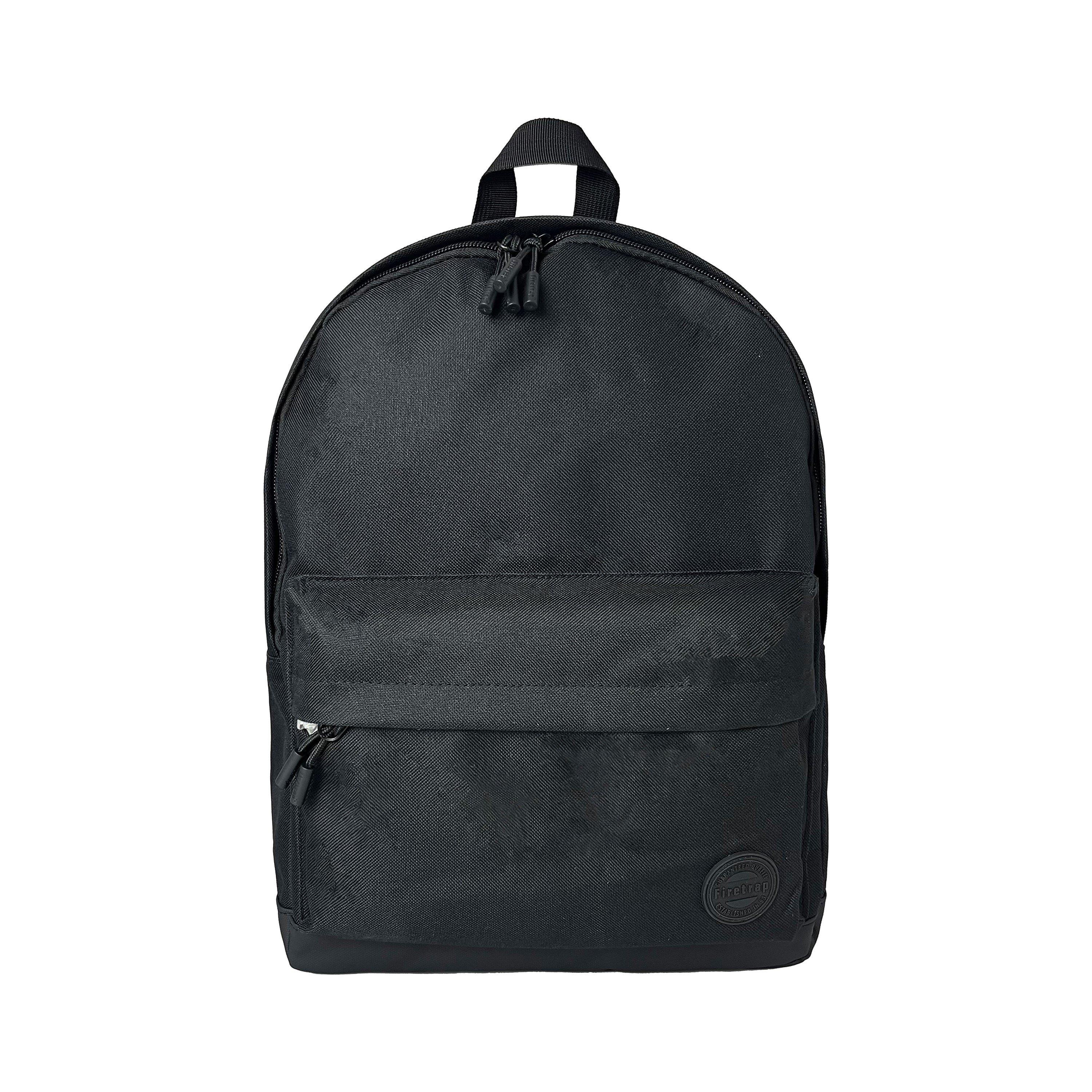 Black - Firetrap - Classic Backpack - 1
