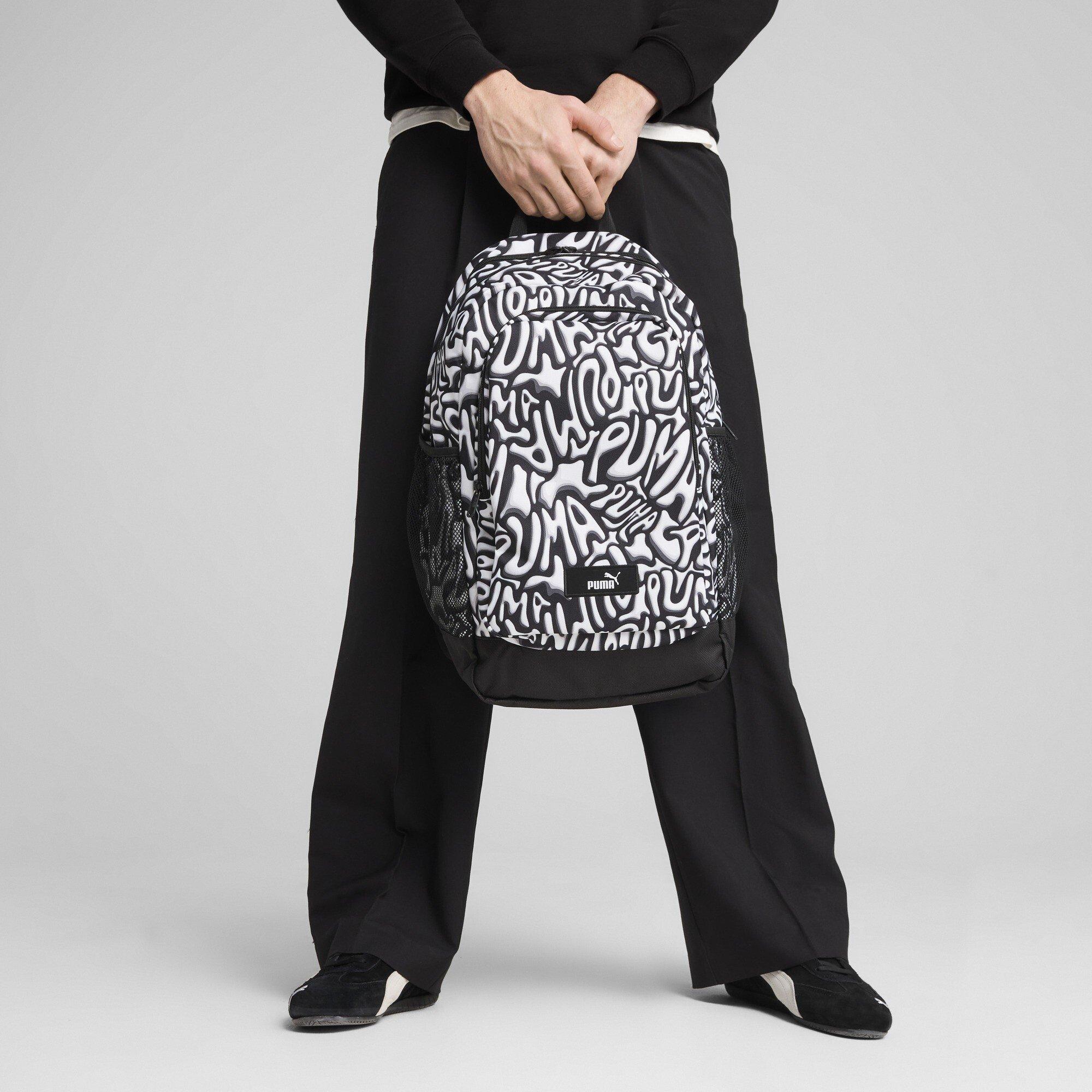 Black/Grafiti - Puma - Men's Academy AOP Backpack - 3