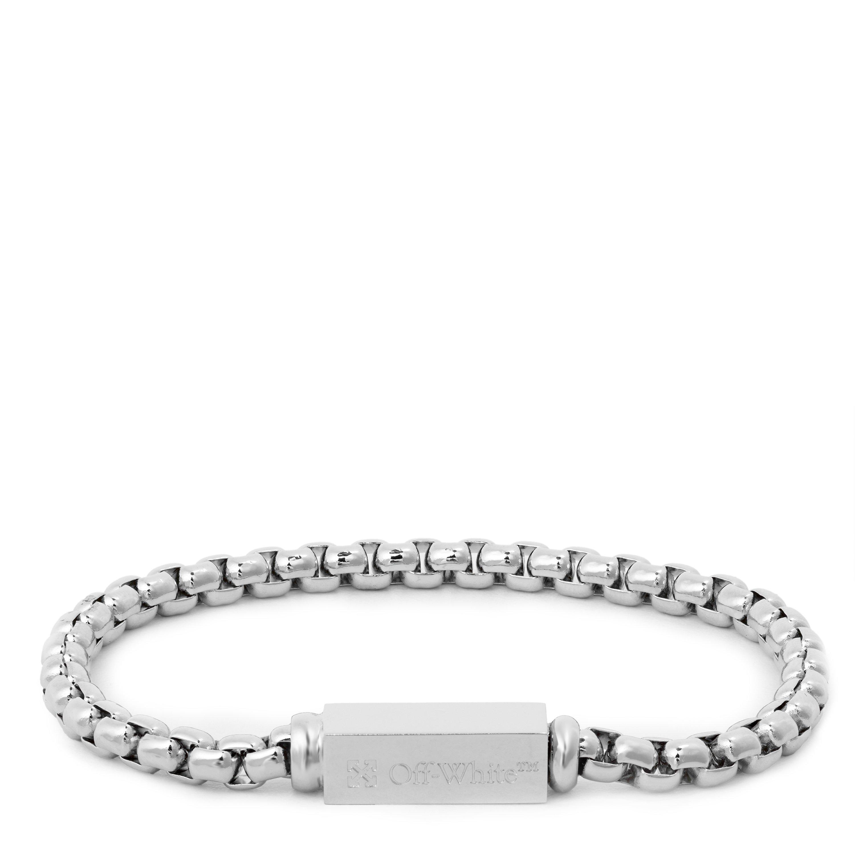 Silver - Off White - Box Chain Bracelet - 1