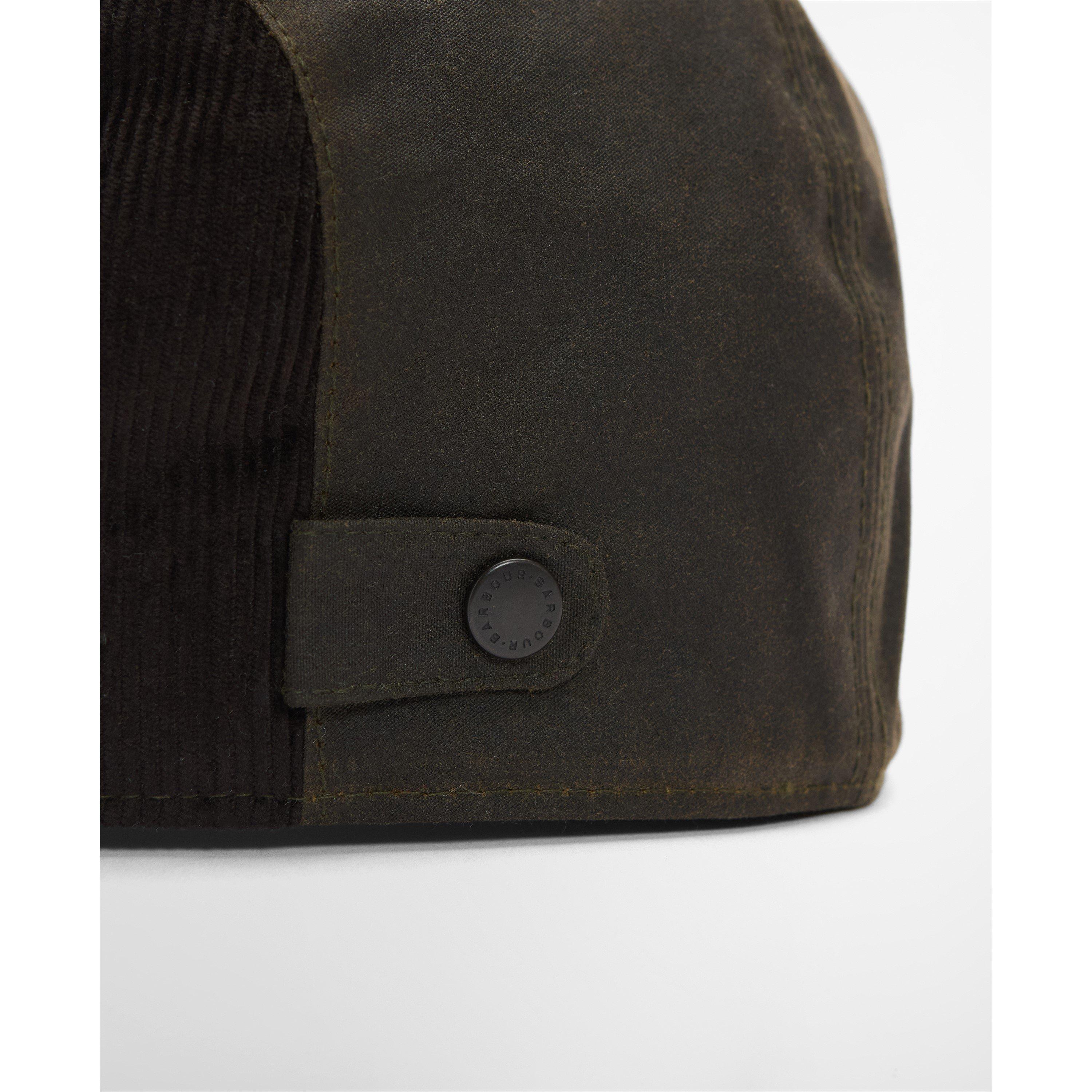Olive - Barbour - Ashby Waxed Flat Cap - 3
