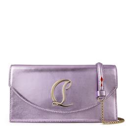 Christian Louboutin Loubi54 Small Logo Leather Clutch