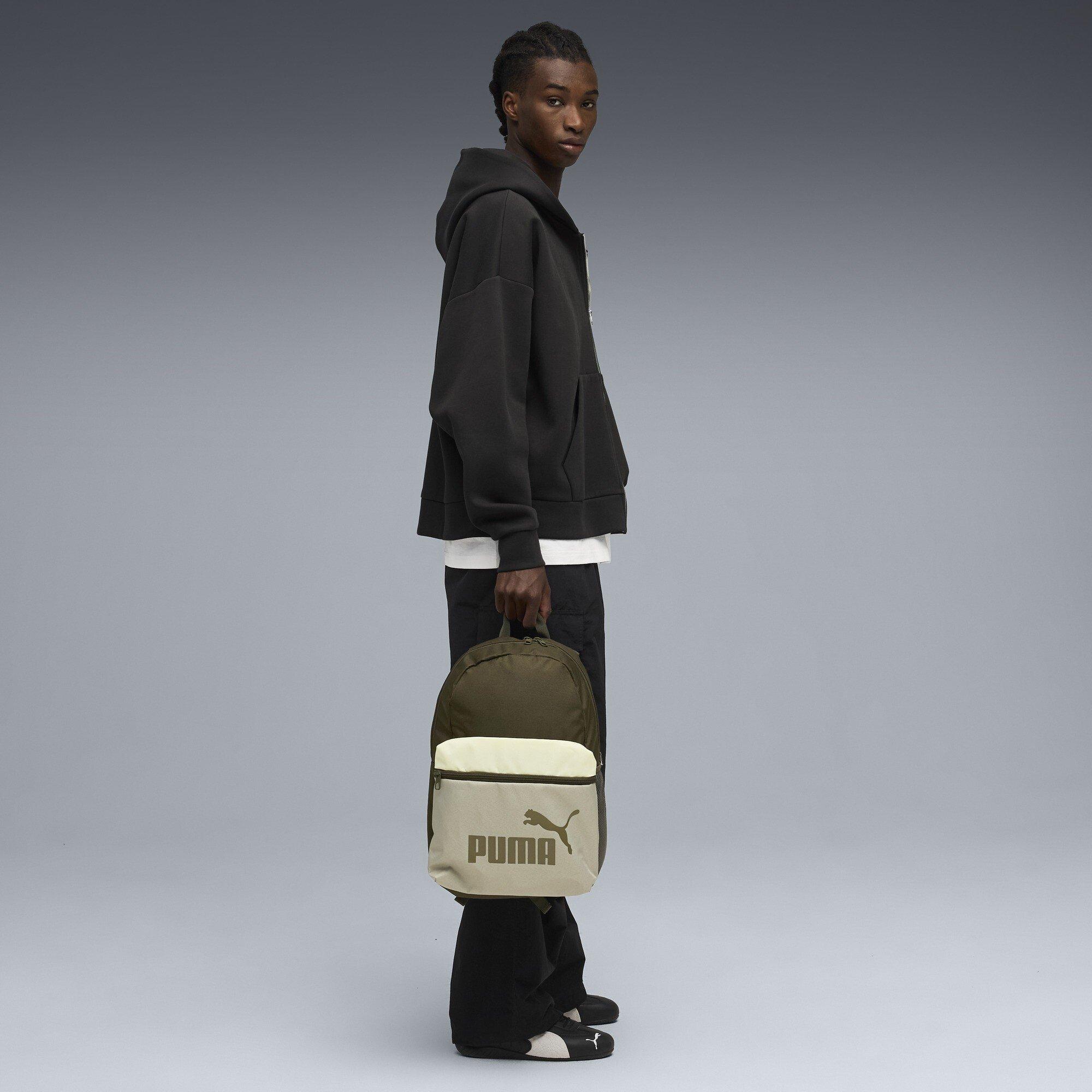 Dark Olive/Army - Puma - Men's Phase colour Block Backpack - 5