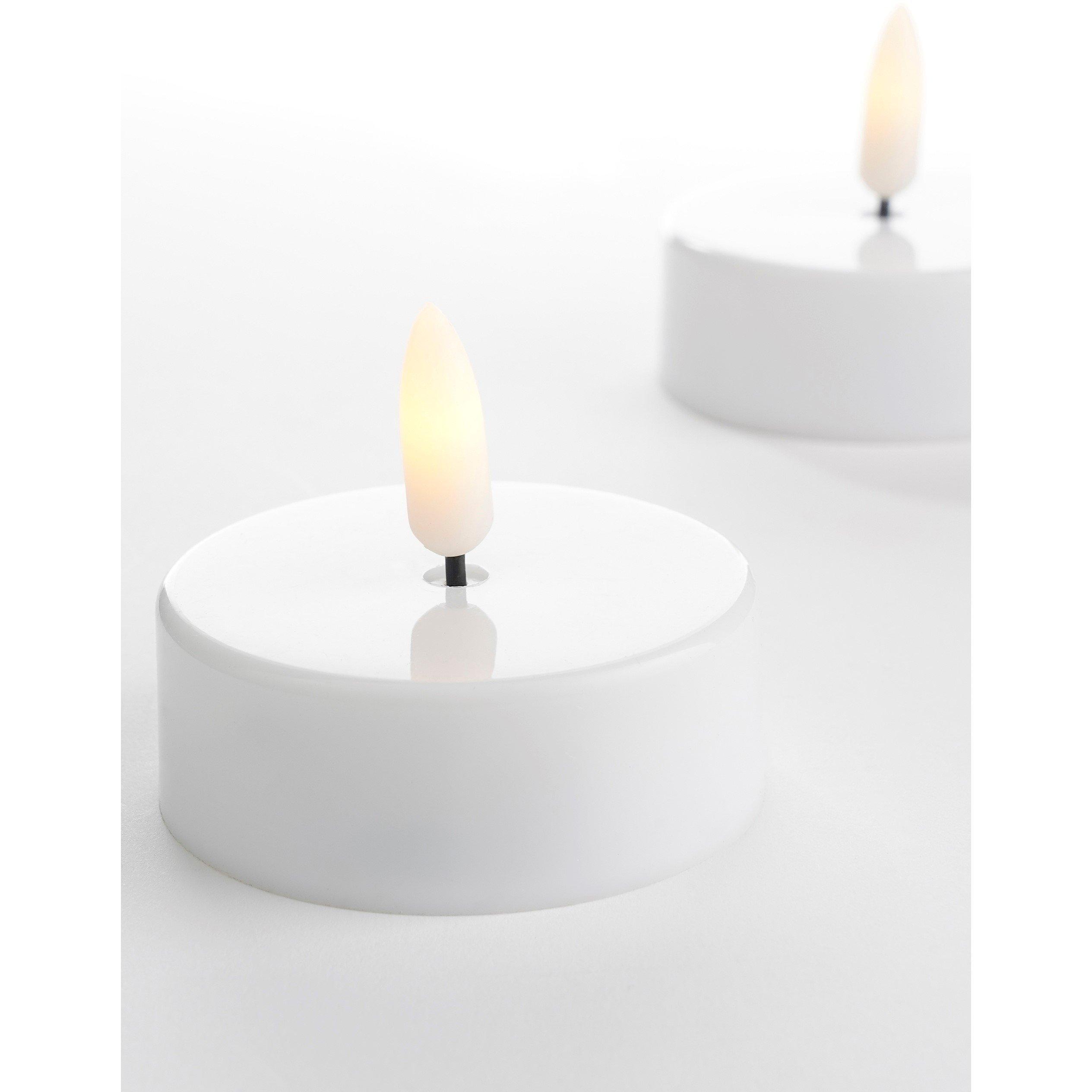 White - Mica - Tealight led 2 pieces battery operated - 3