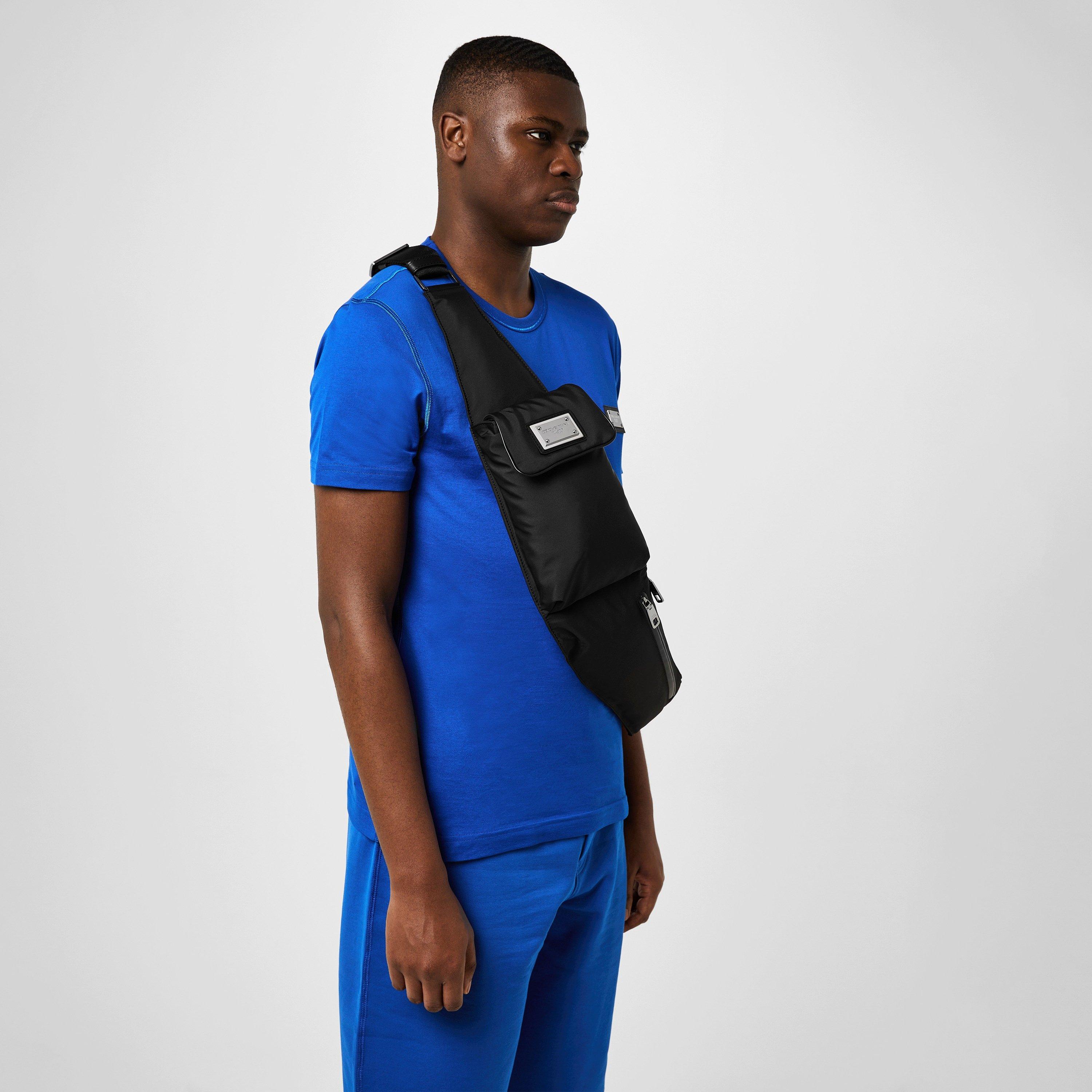 Black - Dolce and Gabbana - Logo Plaque Crossbody Belt Bag - 2