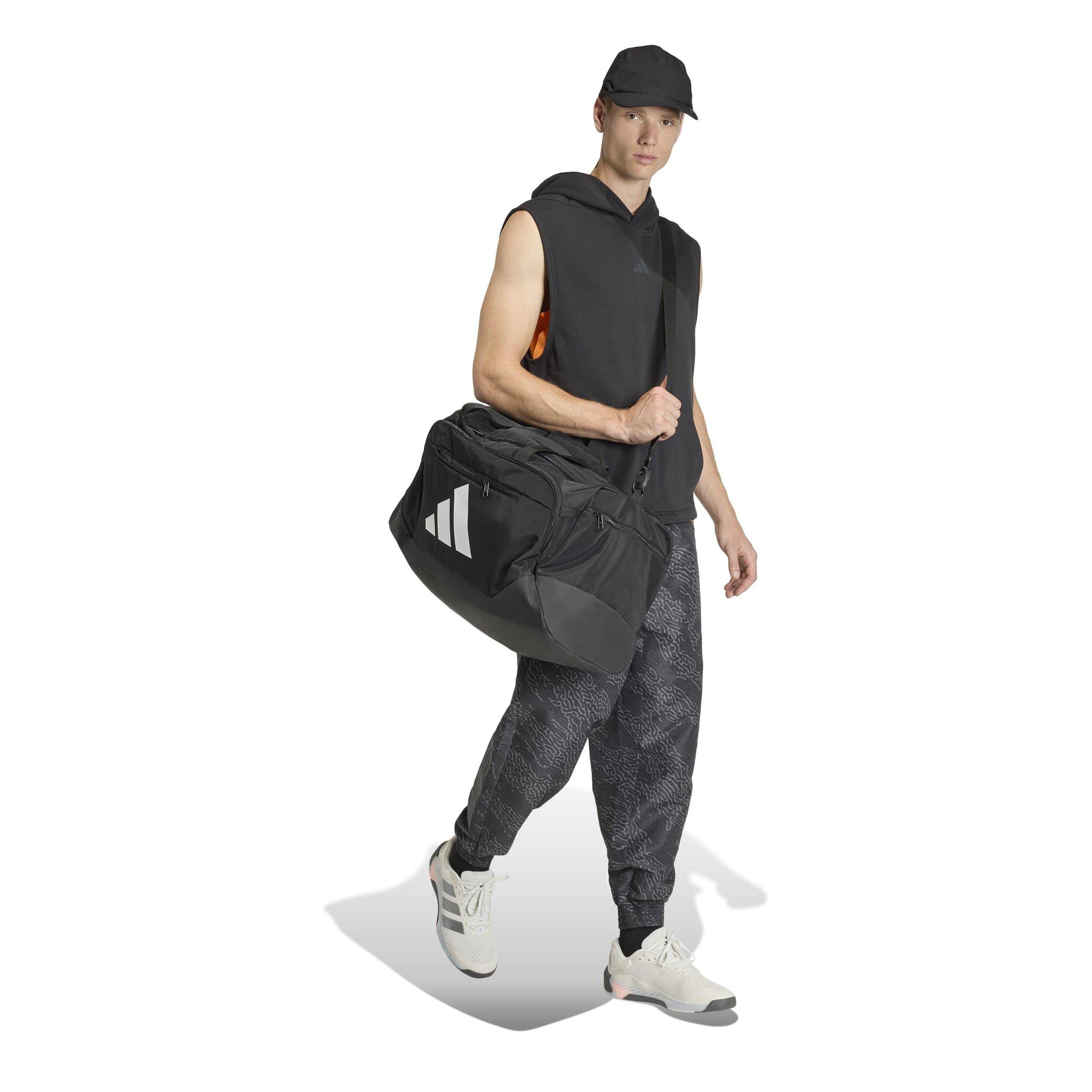 Black/White - adidas - Essentials Medium Duffle Bag Adults - 7