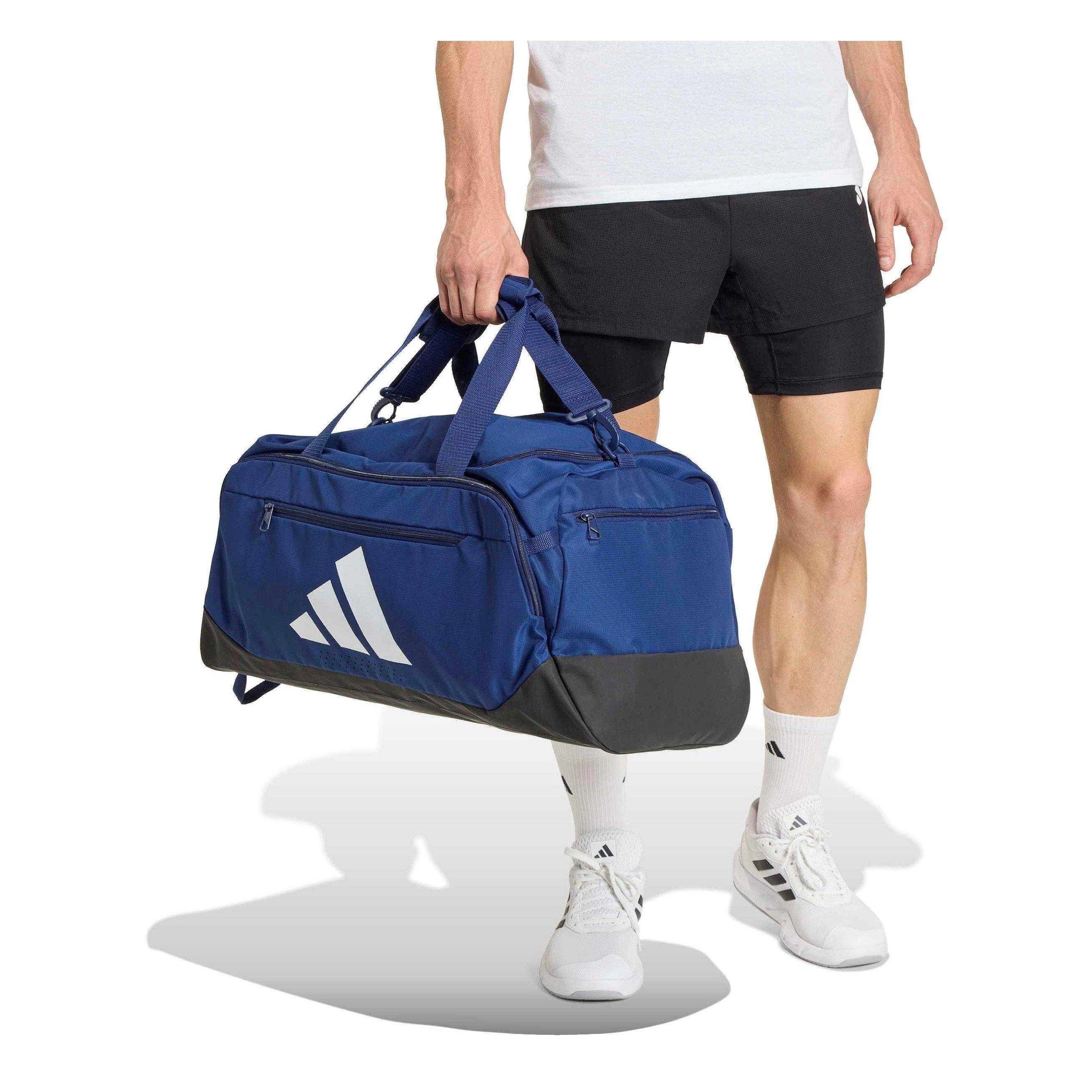 Navy/White - adidas - Essentials Medium Duffle Bag Adults - 3
