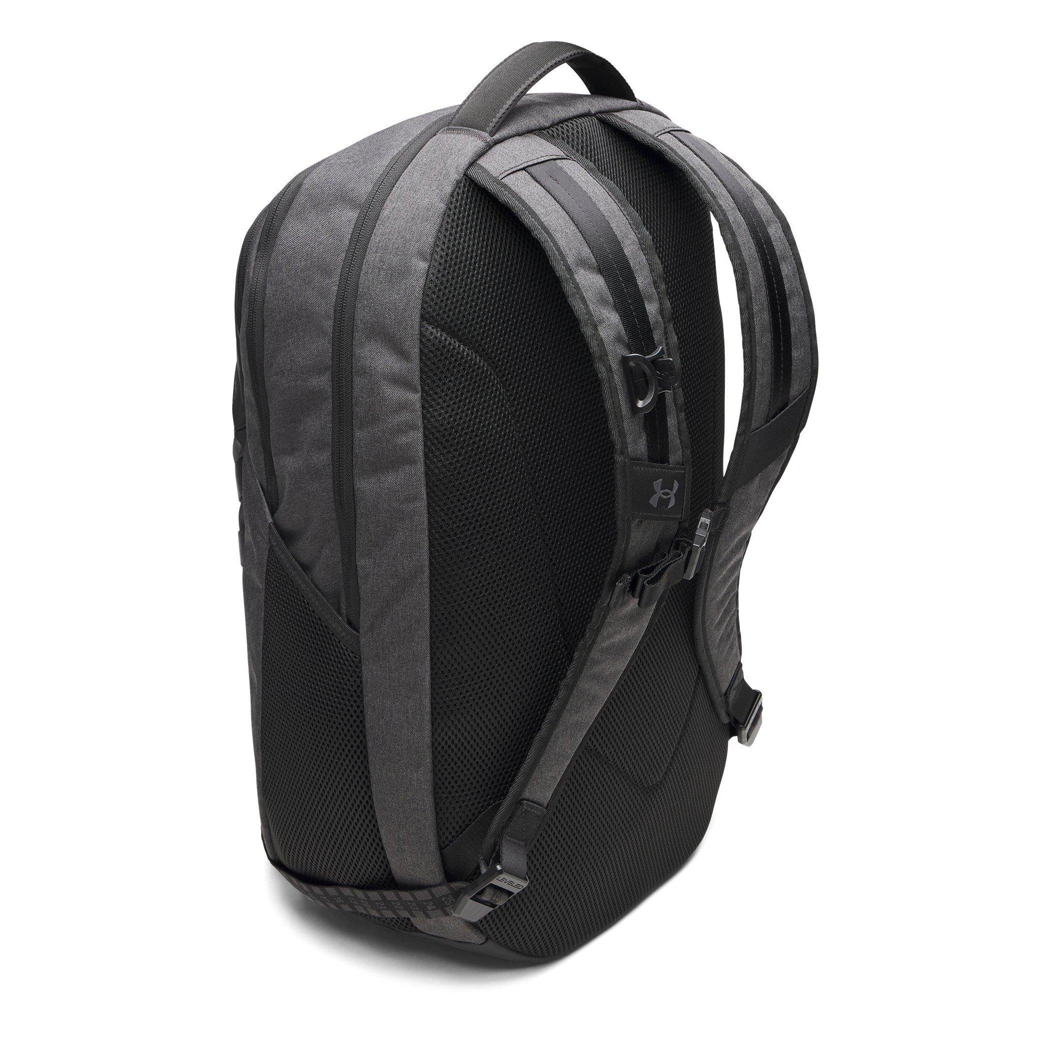 Black/Silver - Under Armour - Hustle Pro 6.0 Backpack - 2