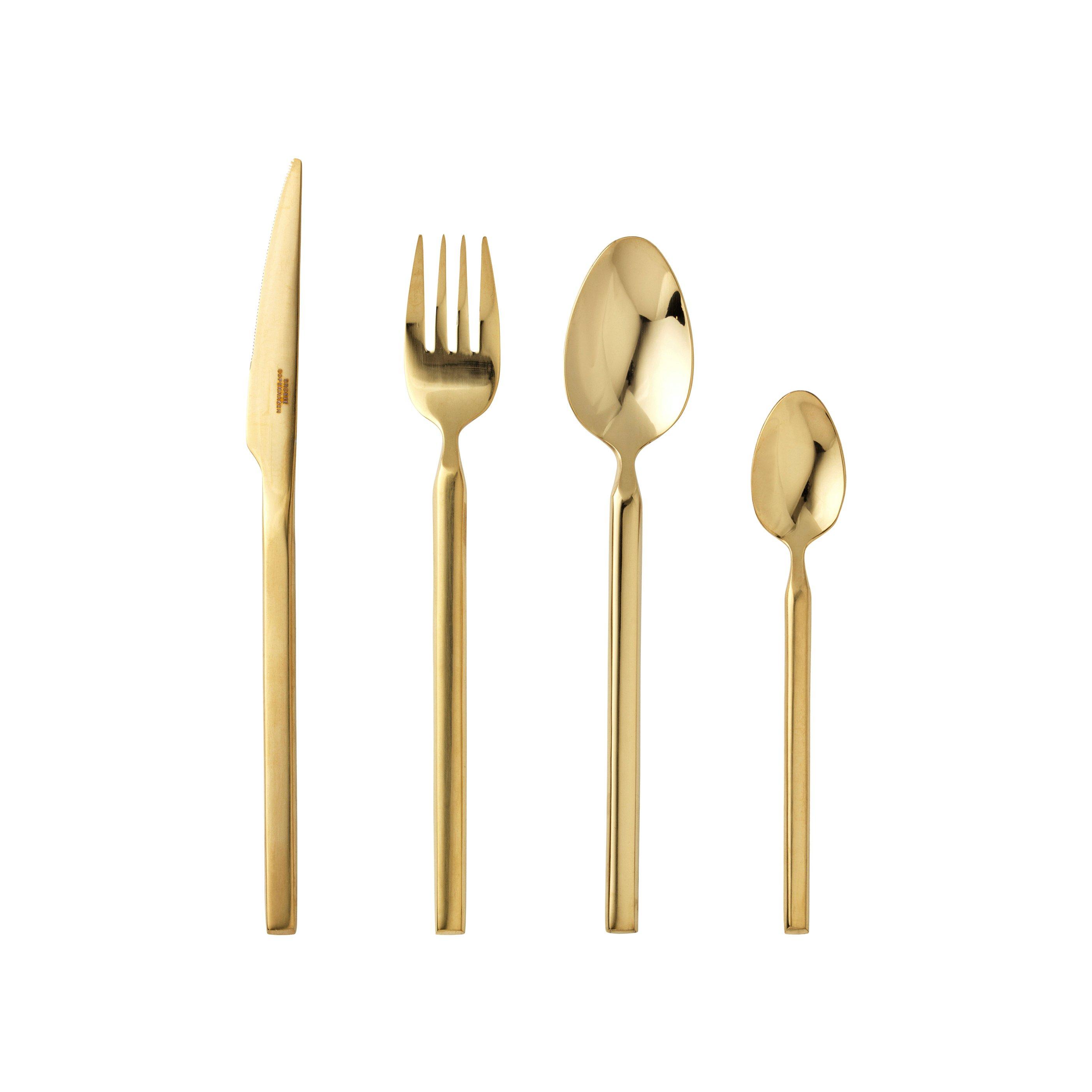 Broste Copenhagen Tvis 4 Piece Cutlery Set - Rose Gold