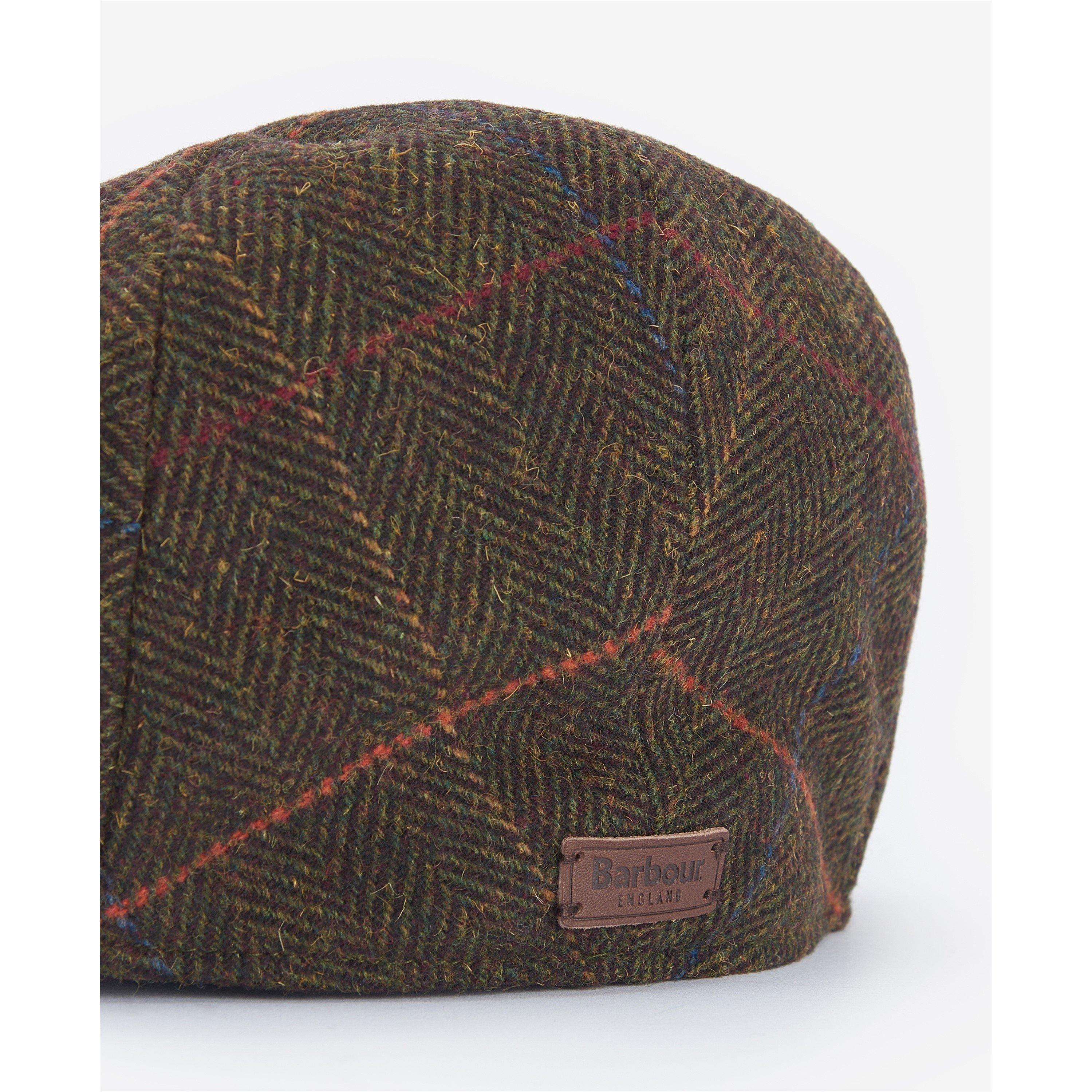 Olive Hrrngbone - Barbour - Wilkin Wool-Blend Flat Cap - 2