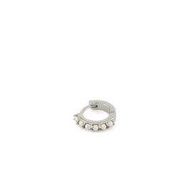 Serge DeNimes Silver Pearl Hoop Earring
