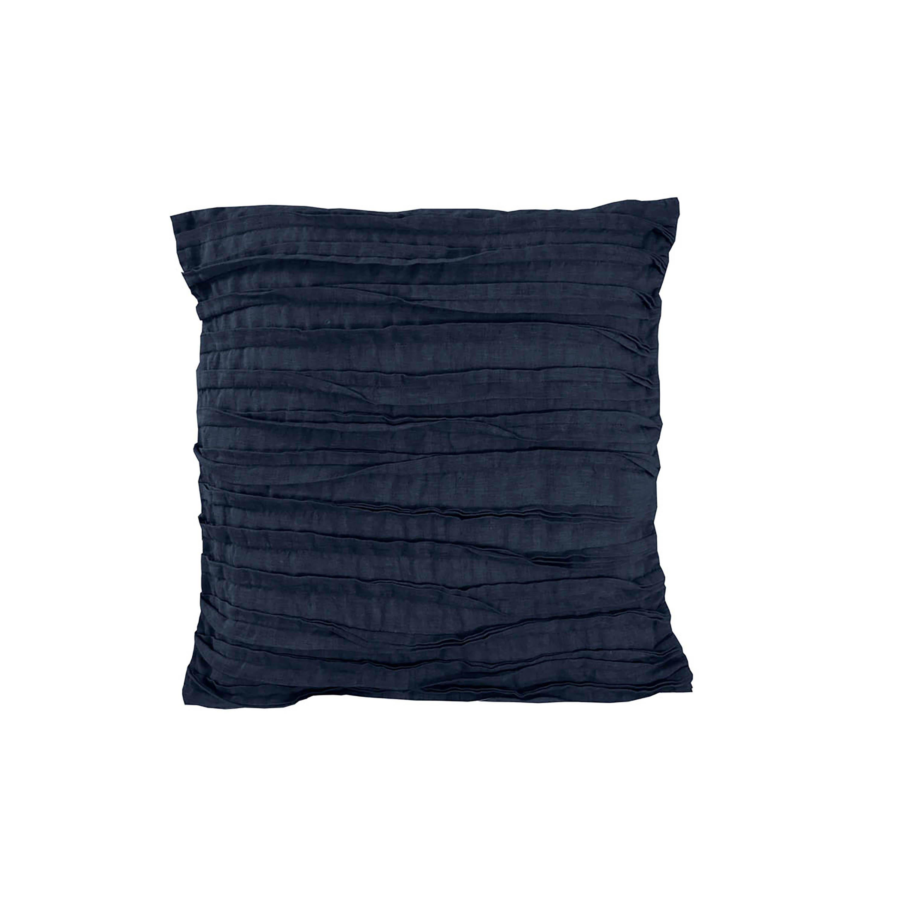 Navy - Lazy Linens - Pure Washed Linen 40x40cm Sofa Cushion