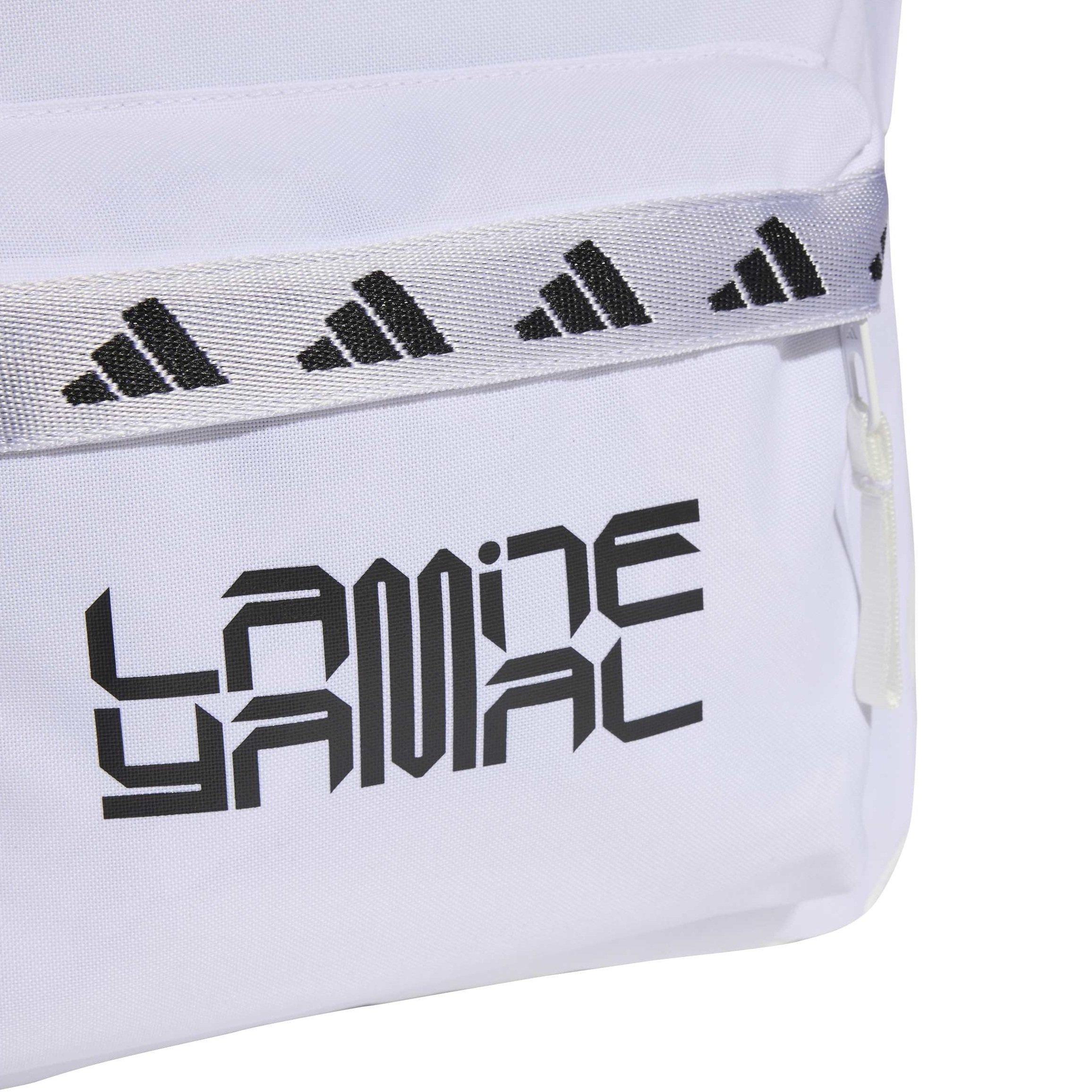 White/Lucred - adidas - Classic Tape Backpack - 5