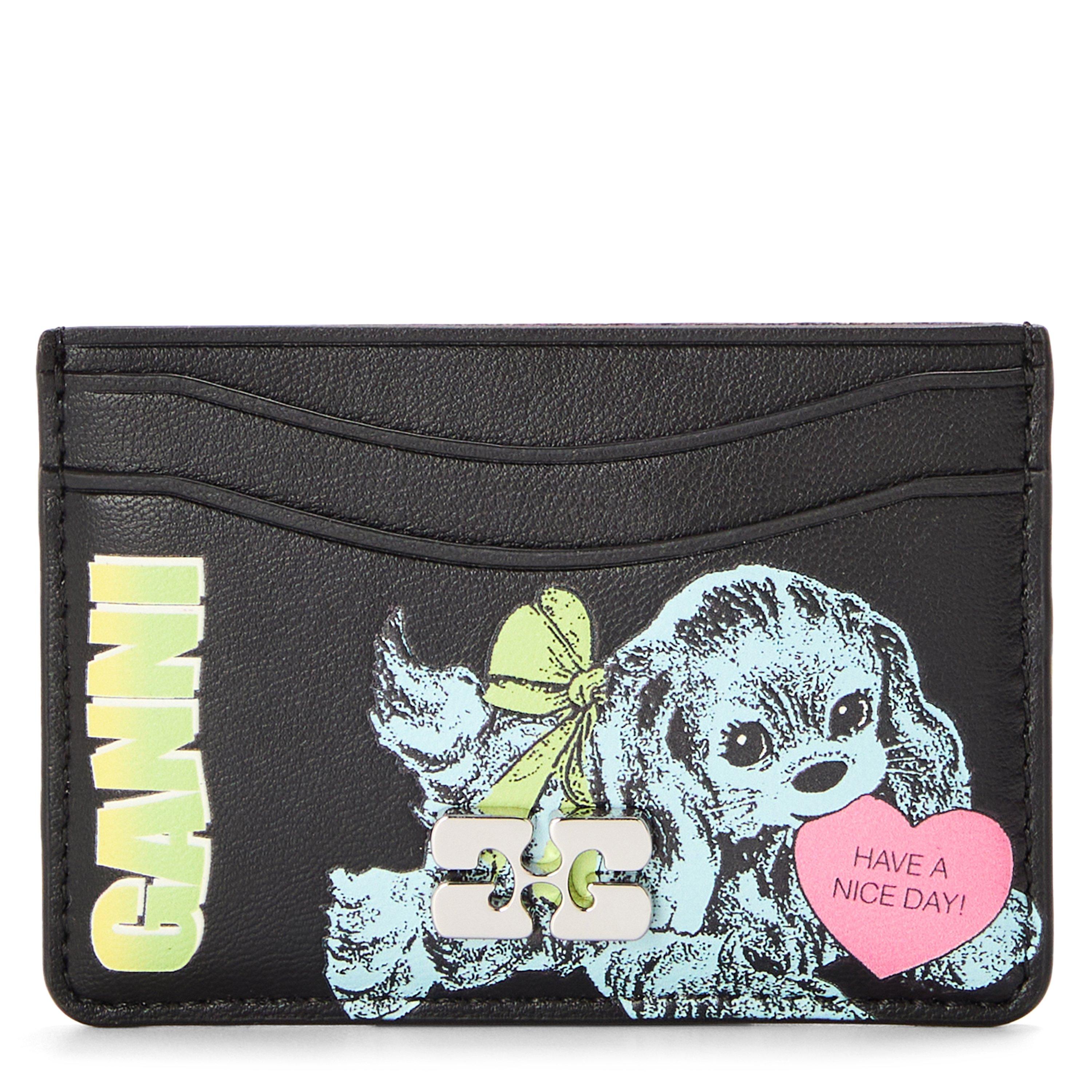 Black - Ganni - Ganni Card Holder Ld62 - 1