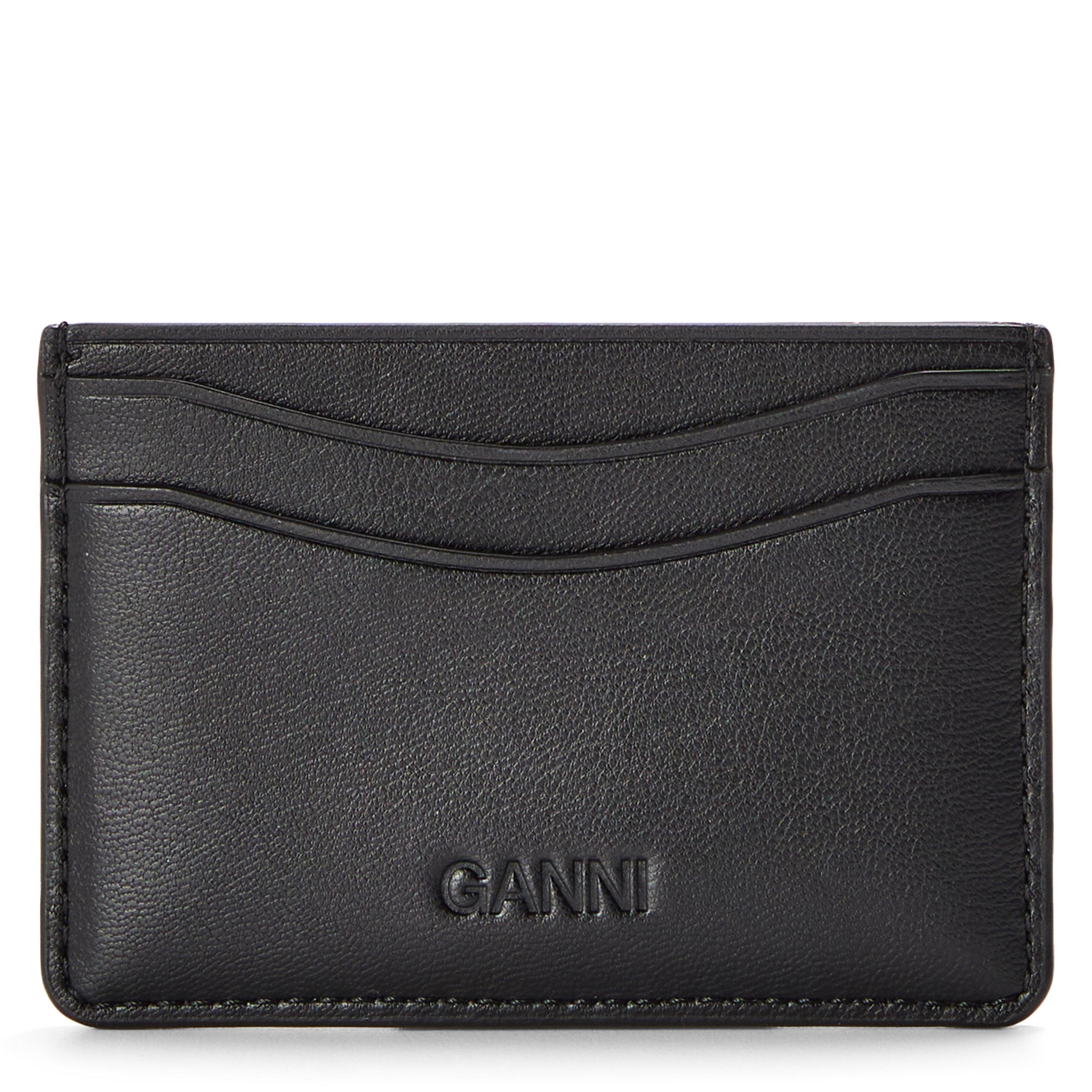 Black - Ganni - Ganni Card Holder Ld62 - 2