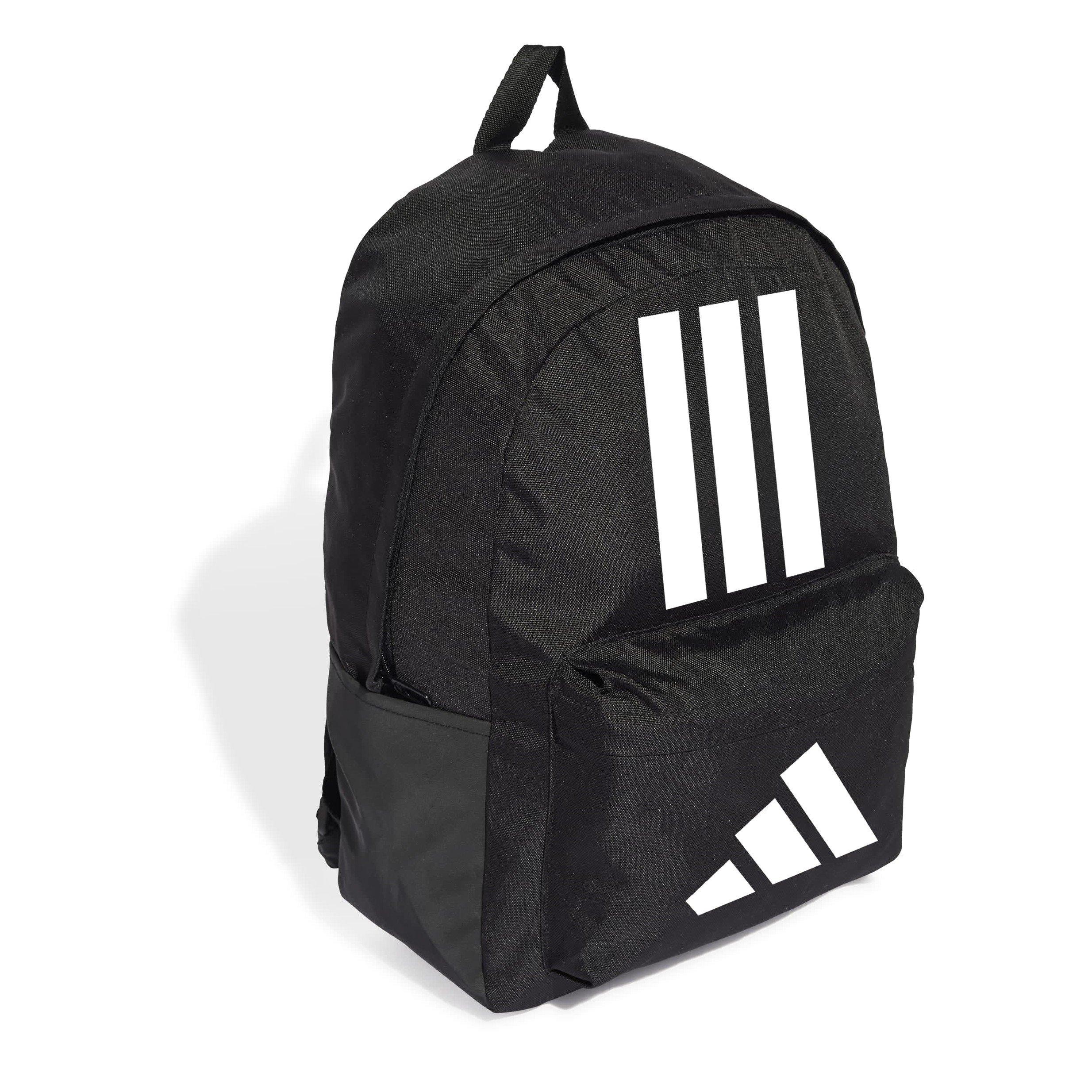 Black/White - adidas - Classic Bars 3-Stripe Backpack Adults - 4