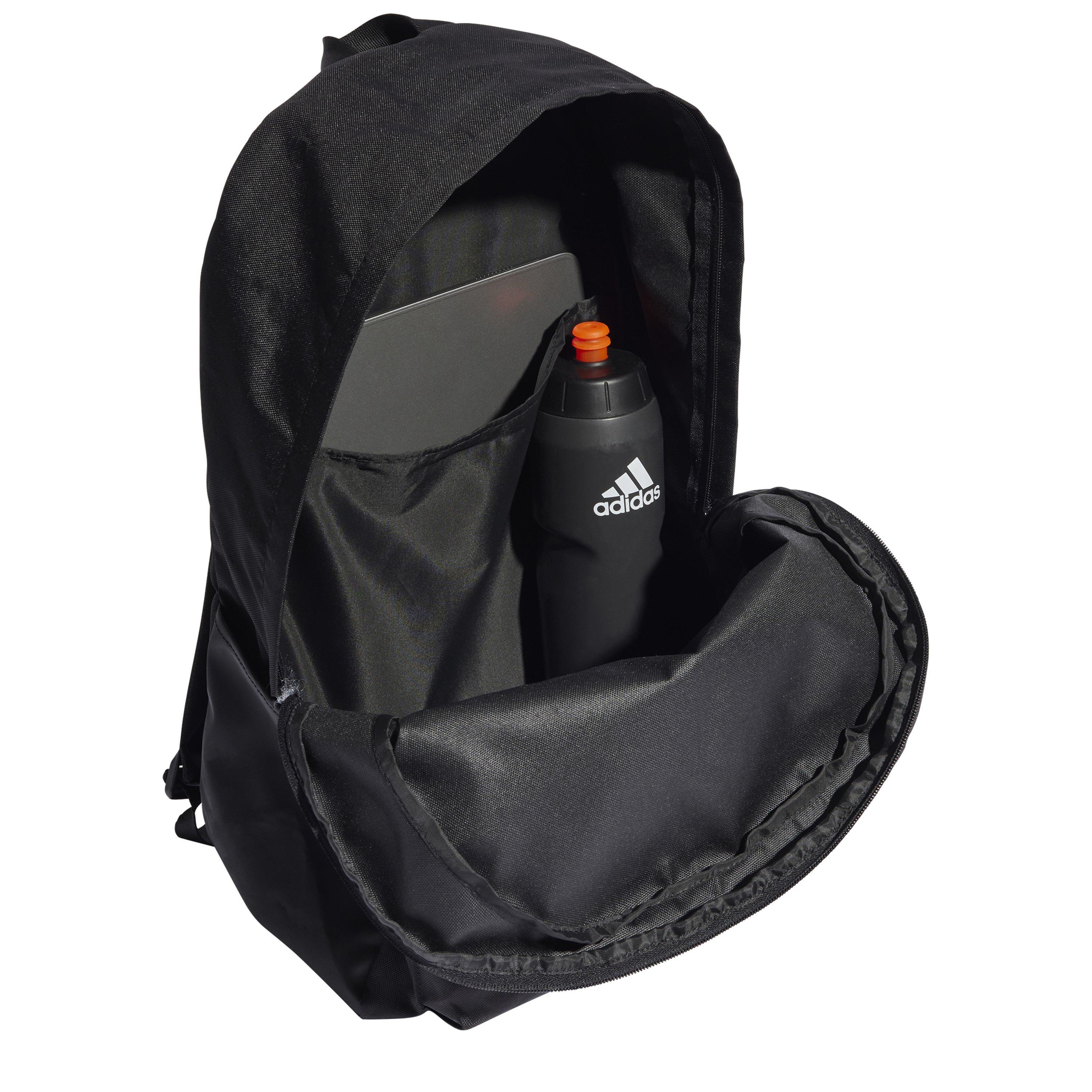 Black/White - adidas - Classic 3 Bar Logo Backpack Unisex Adults - 4