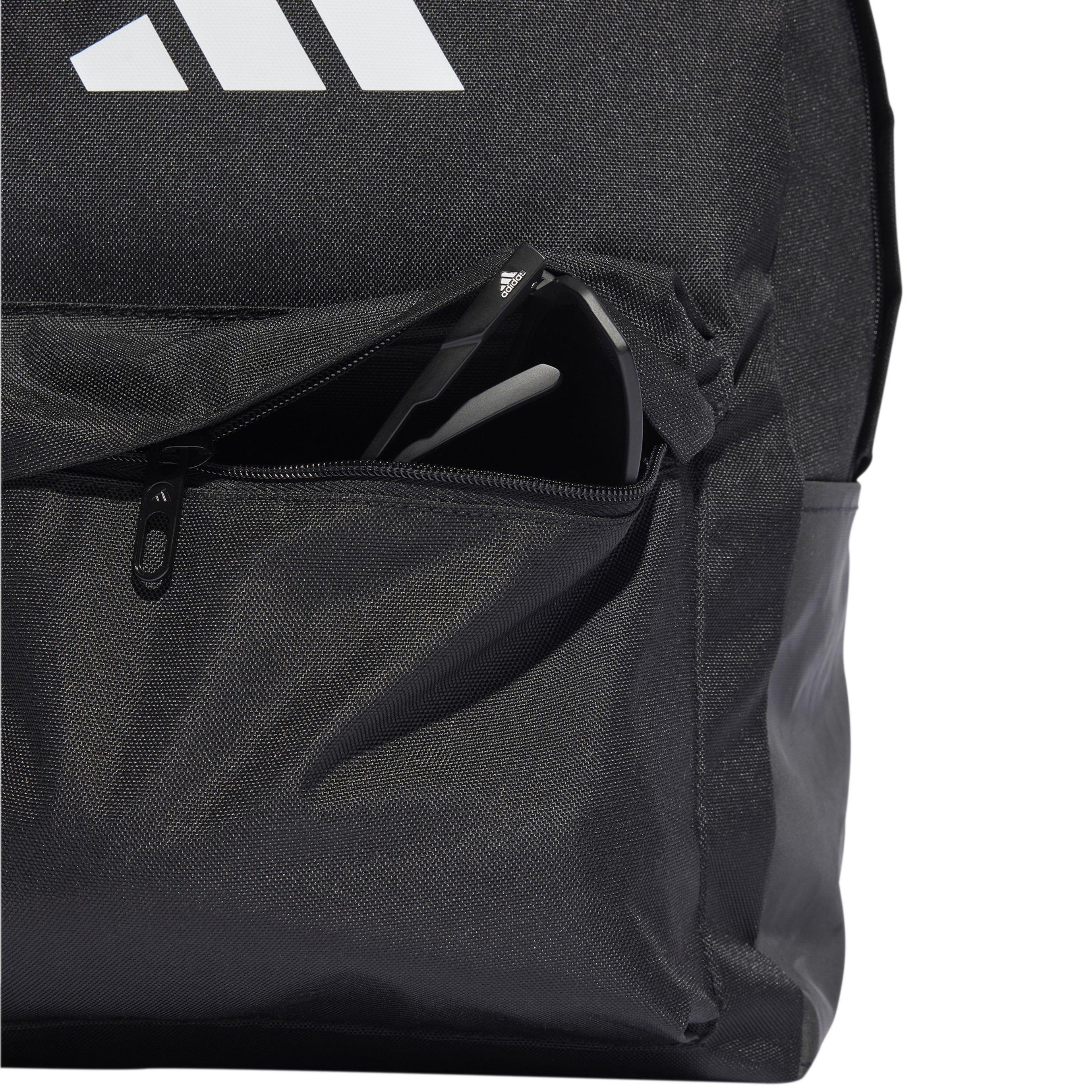 Black/White - adidas - Classic 3 Bar Logo Backpack Unisex Adults - 5