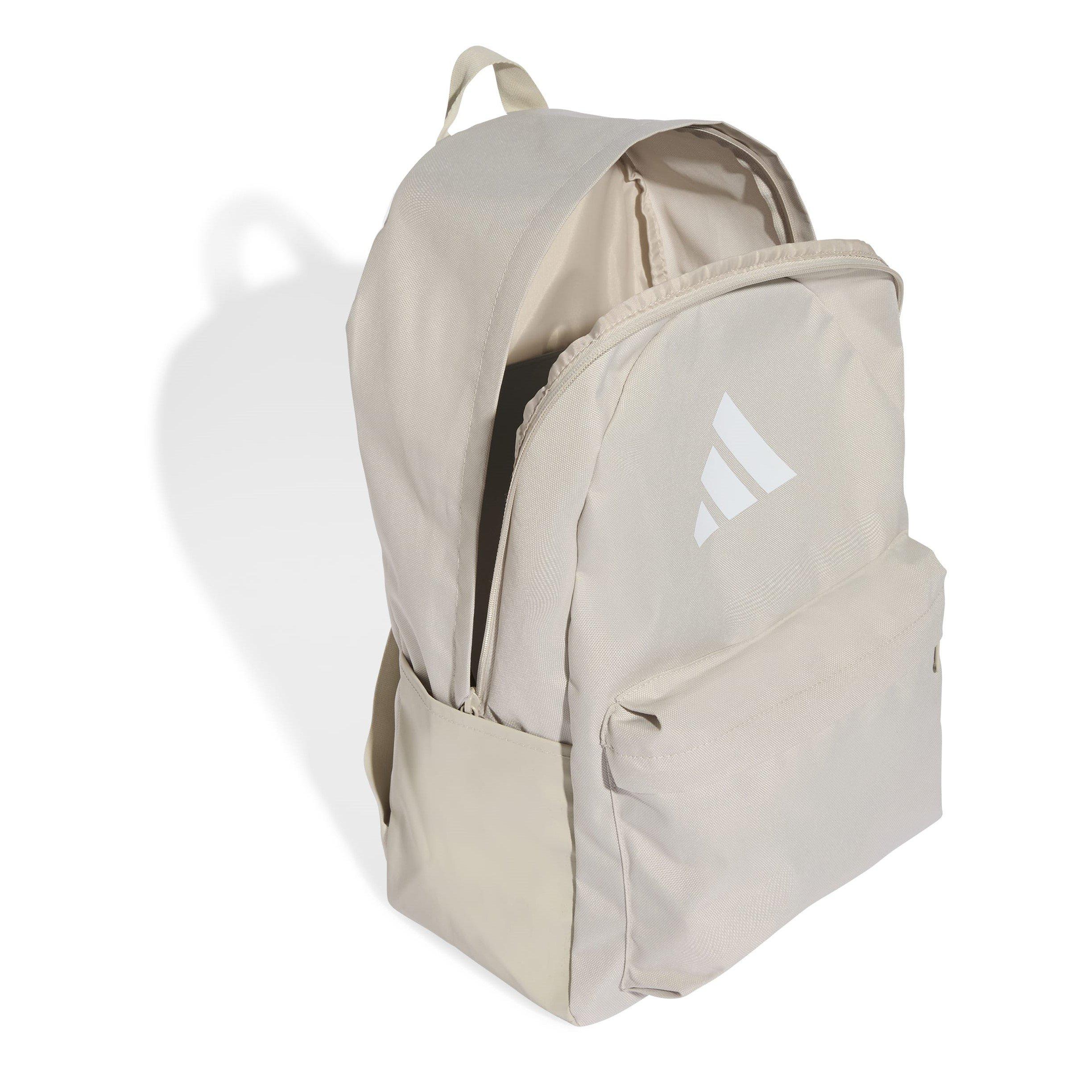 Alumina/White - adidas - Classic 3 Bar Logo Backpack Unisex Adults - 4