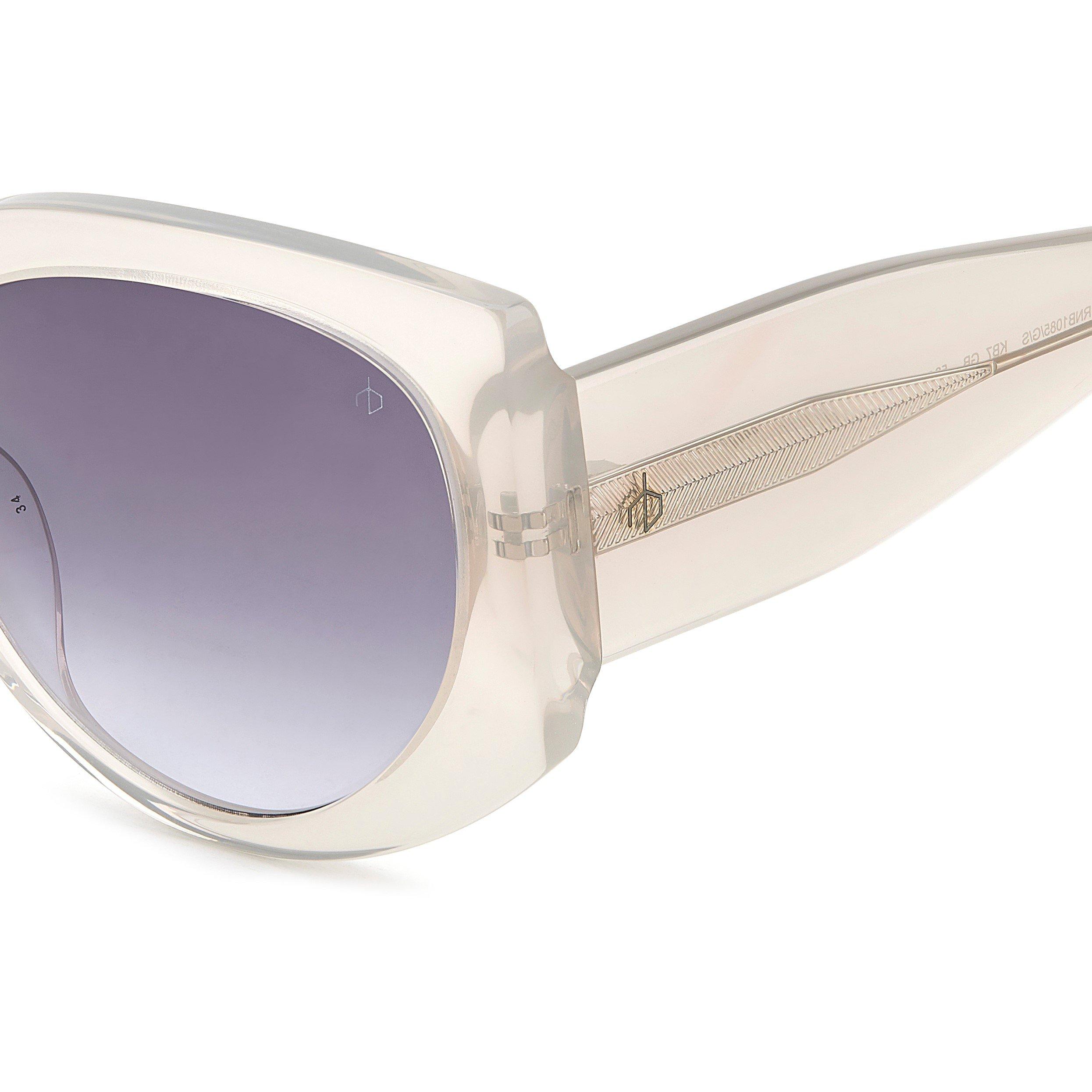 Clear - Rag and Bone - Women's Oval Sunglasses - 4