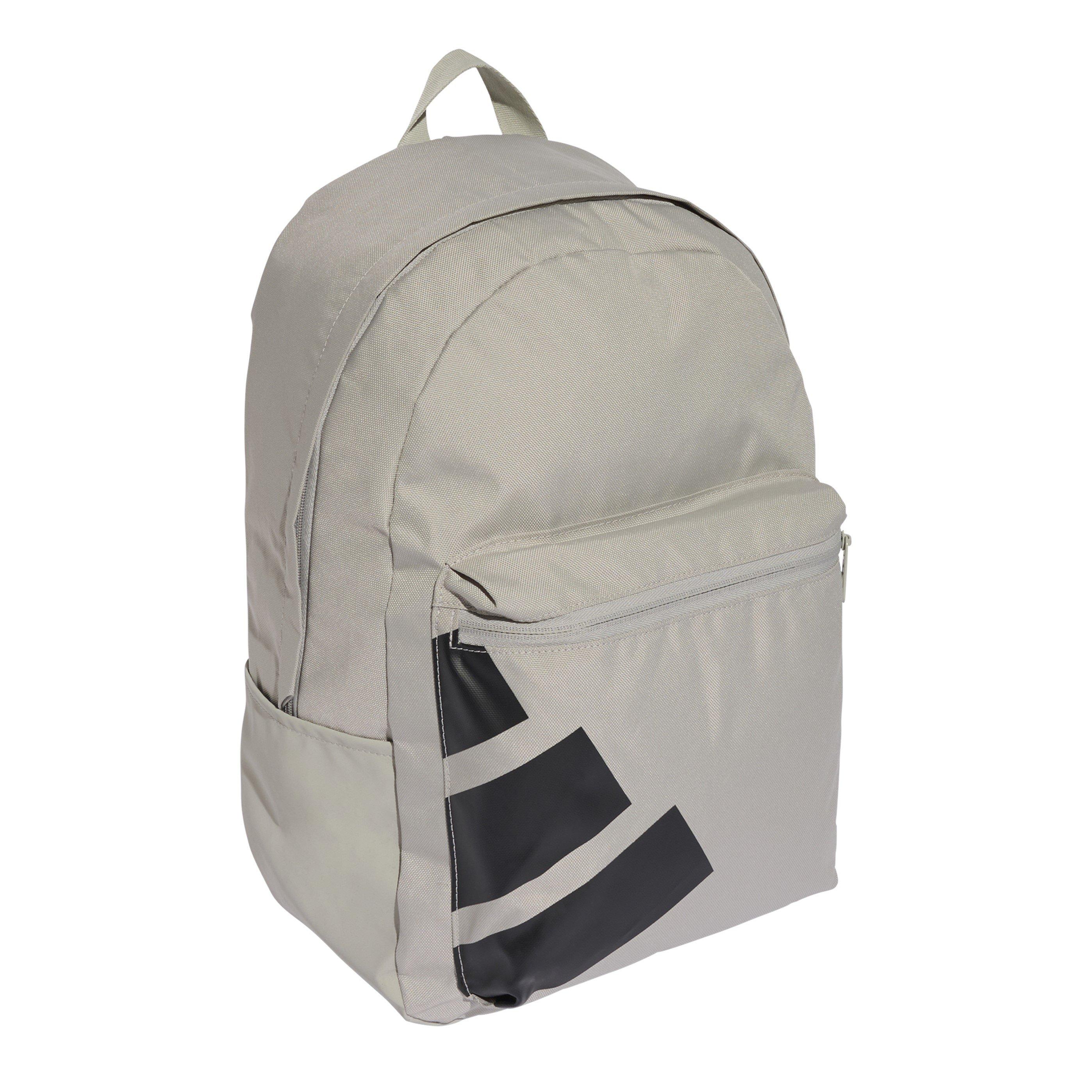 Metal Grey/Blk - adidas - Classic Back-to-School Badge of Sport Backpack Adults - 3