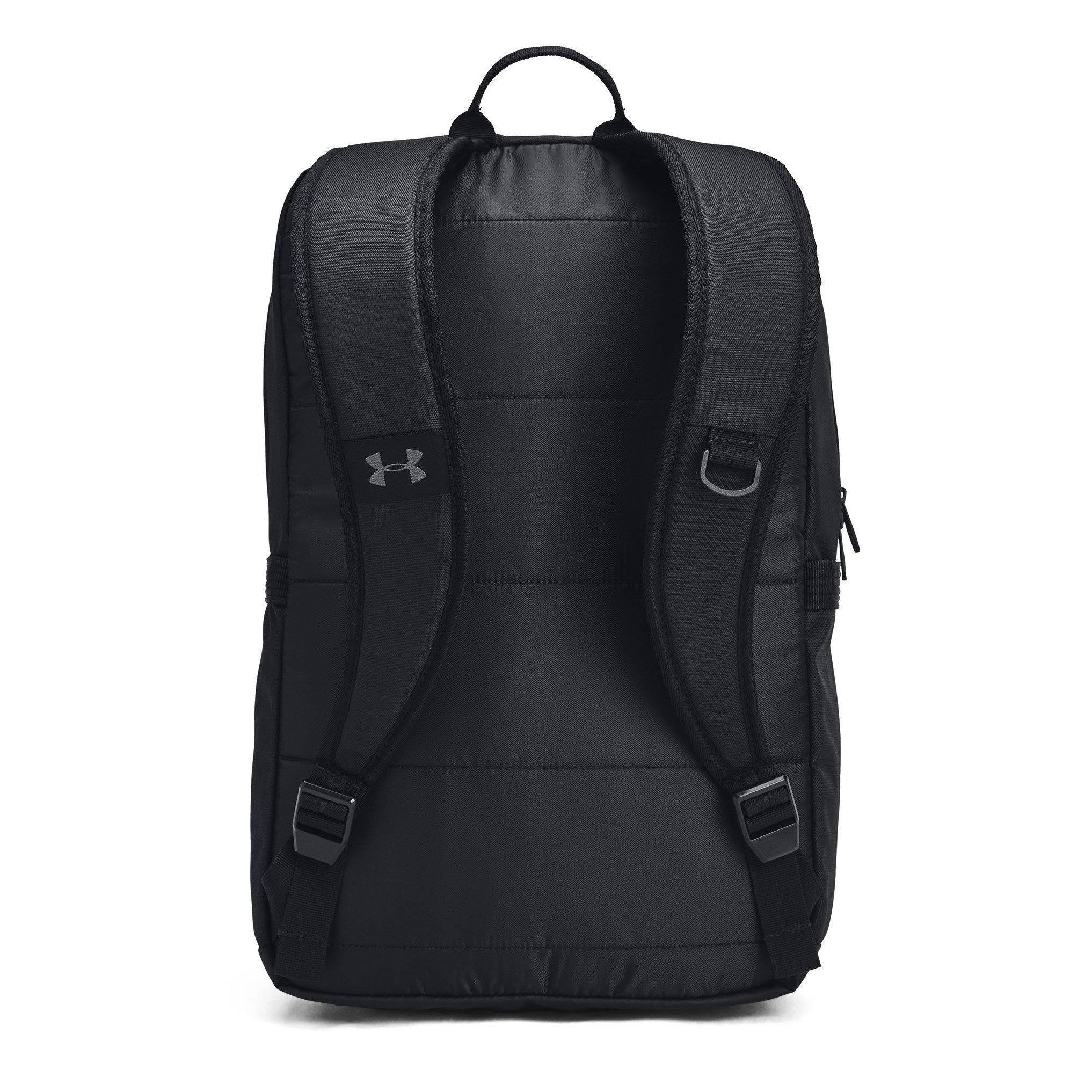 Black/Blk/White - Under Armour - Adults Triumph Campus Backpack - 2