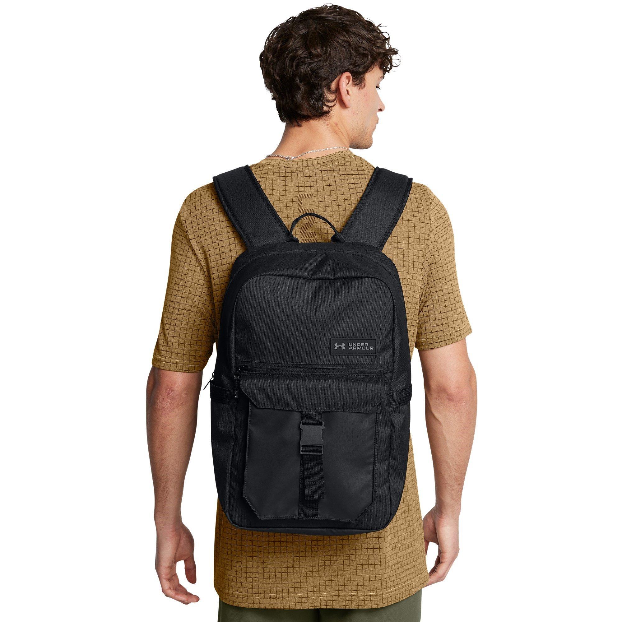 Black/Blk/White - Under Armour - Adults Triumph Campus Backpack - 7