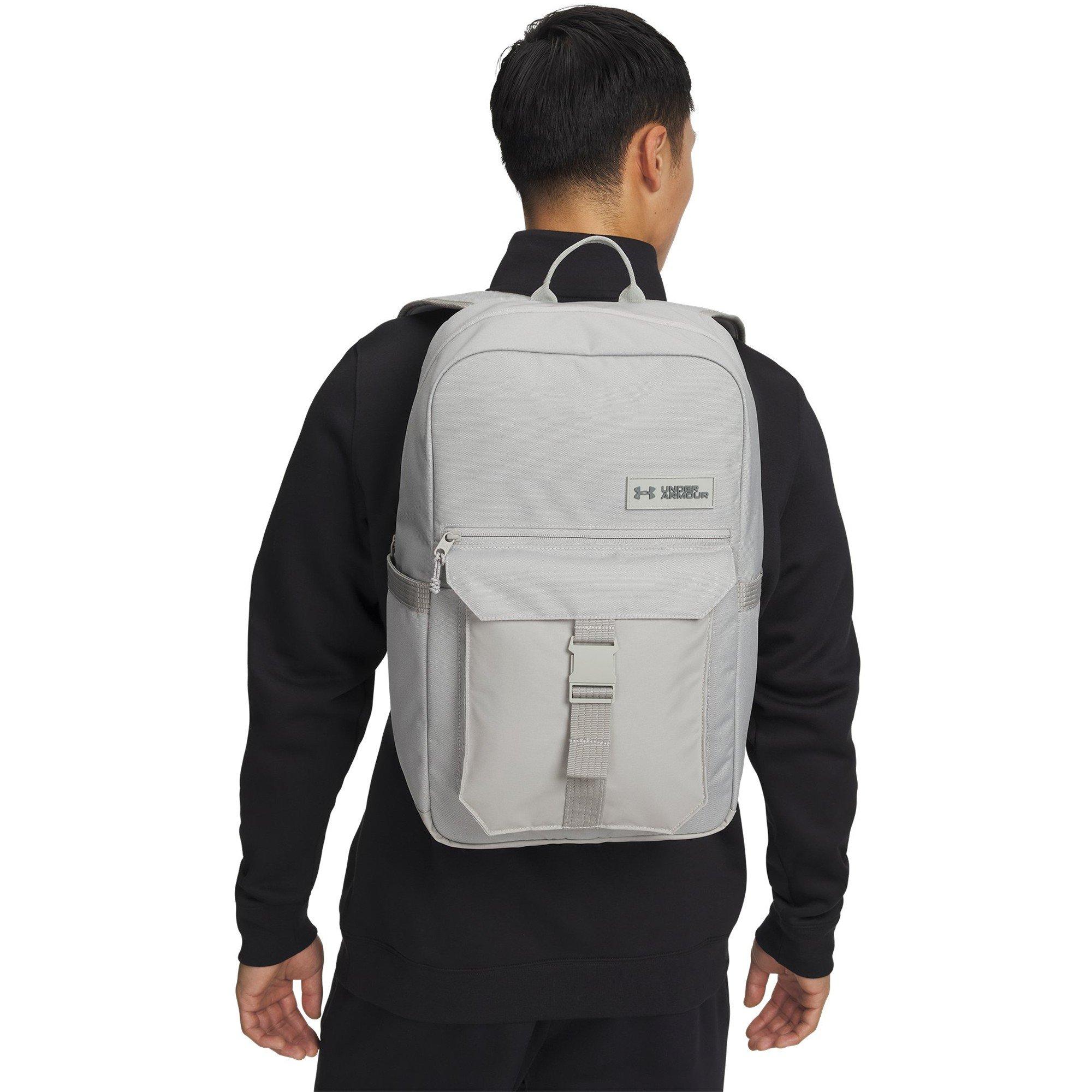 Titanium/Green - Under Armour - Adults Triumph Campus Backpack - 3