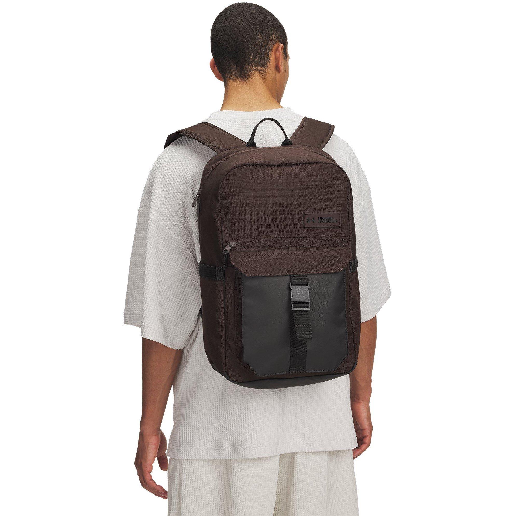 Kona Brown/Blk - Under Armour - Adults Triumph Campus Backpack - 3