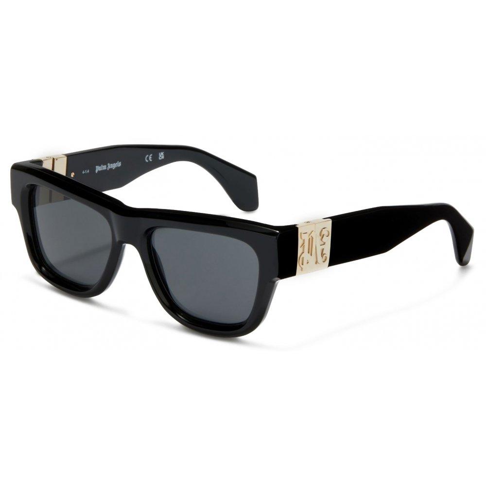 Black/Dark Grey - Palm Angels - Magnolia Cat Eye Sunglasses - 2