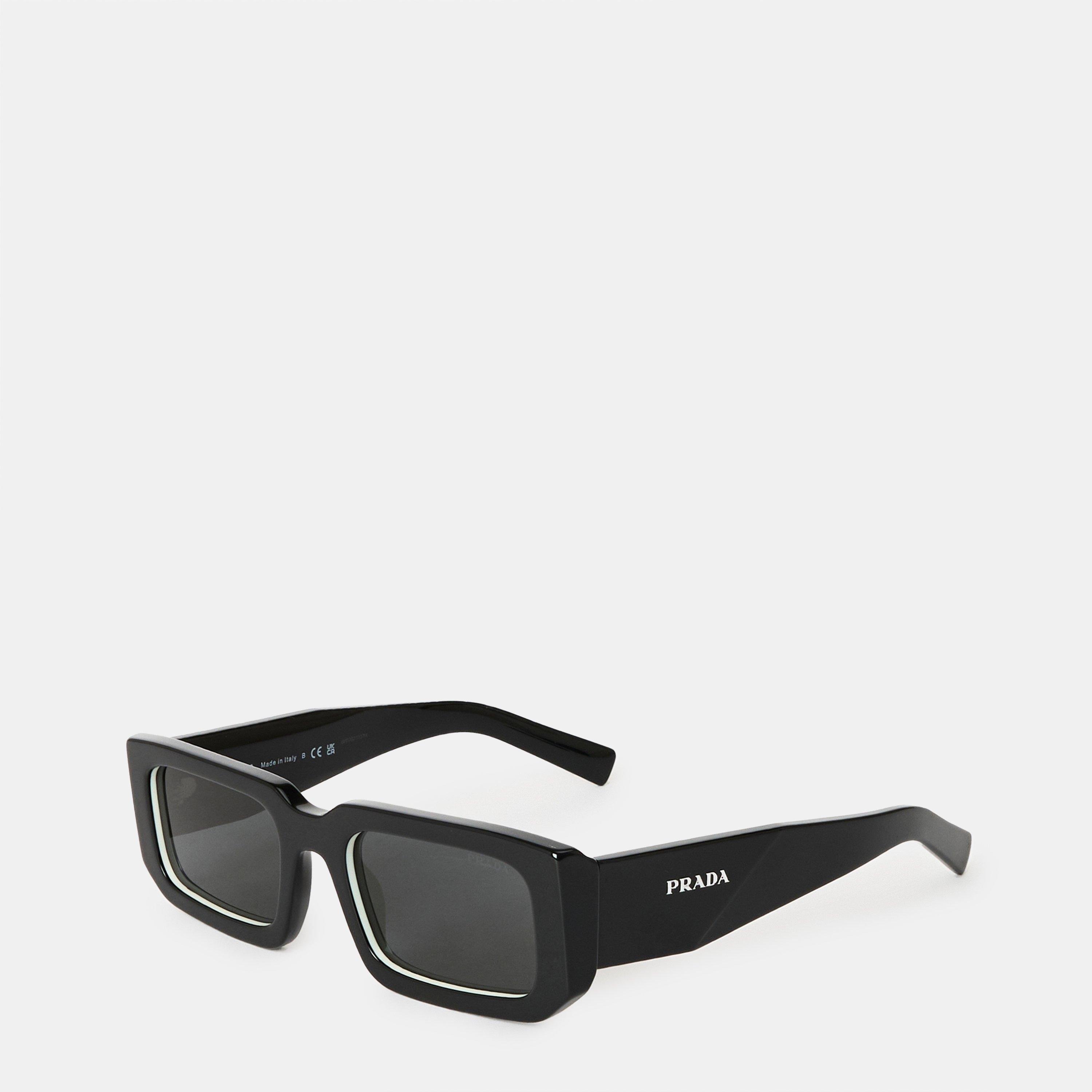 Prada Men's Symbole Sunglasses - Black/White