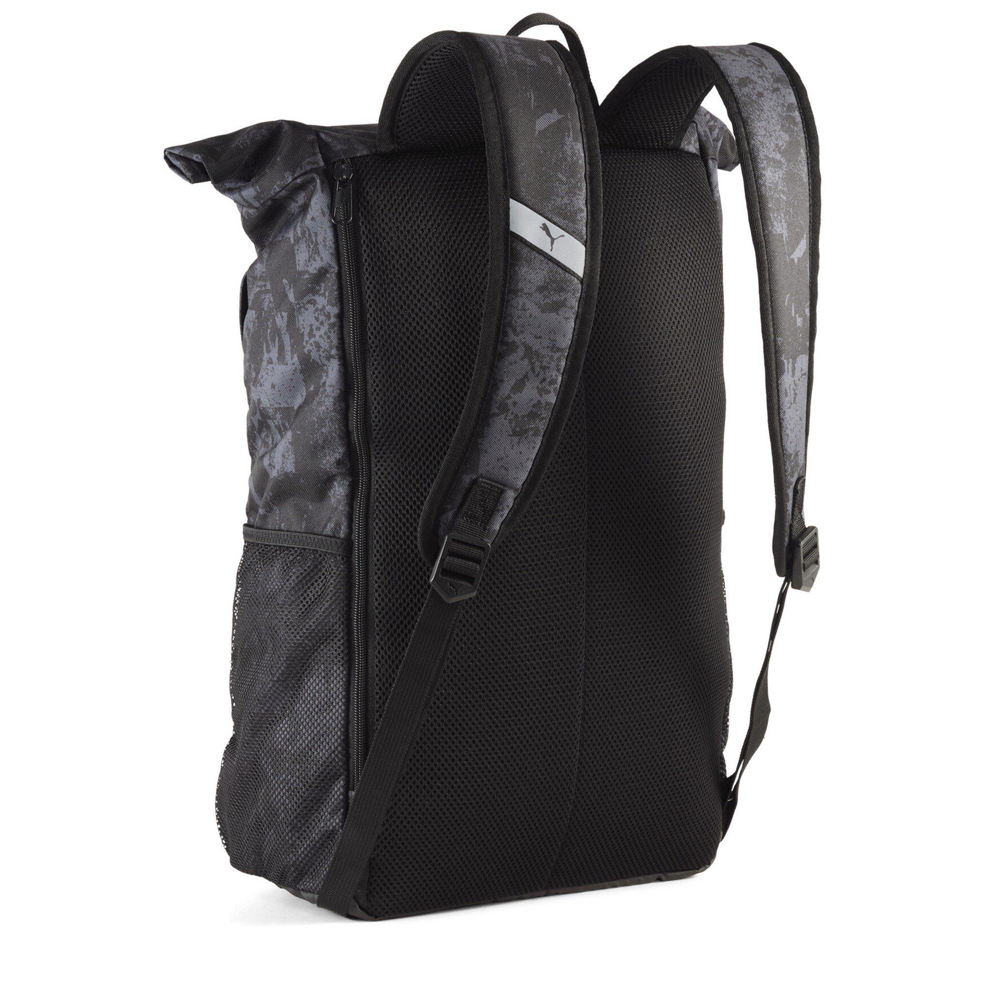 Puma Black-AOP - Puma - PUMA PUMATECH Roll Top Backpack - 2