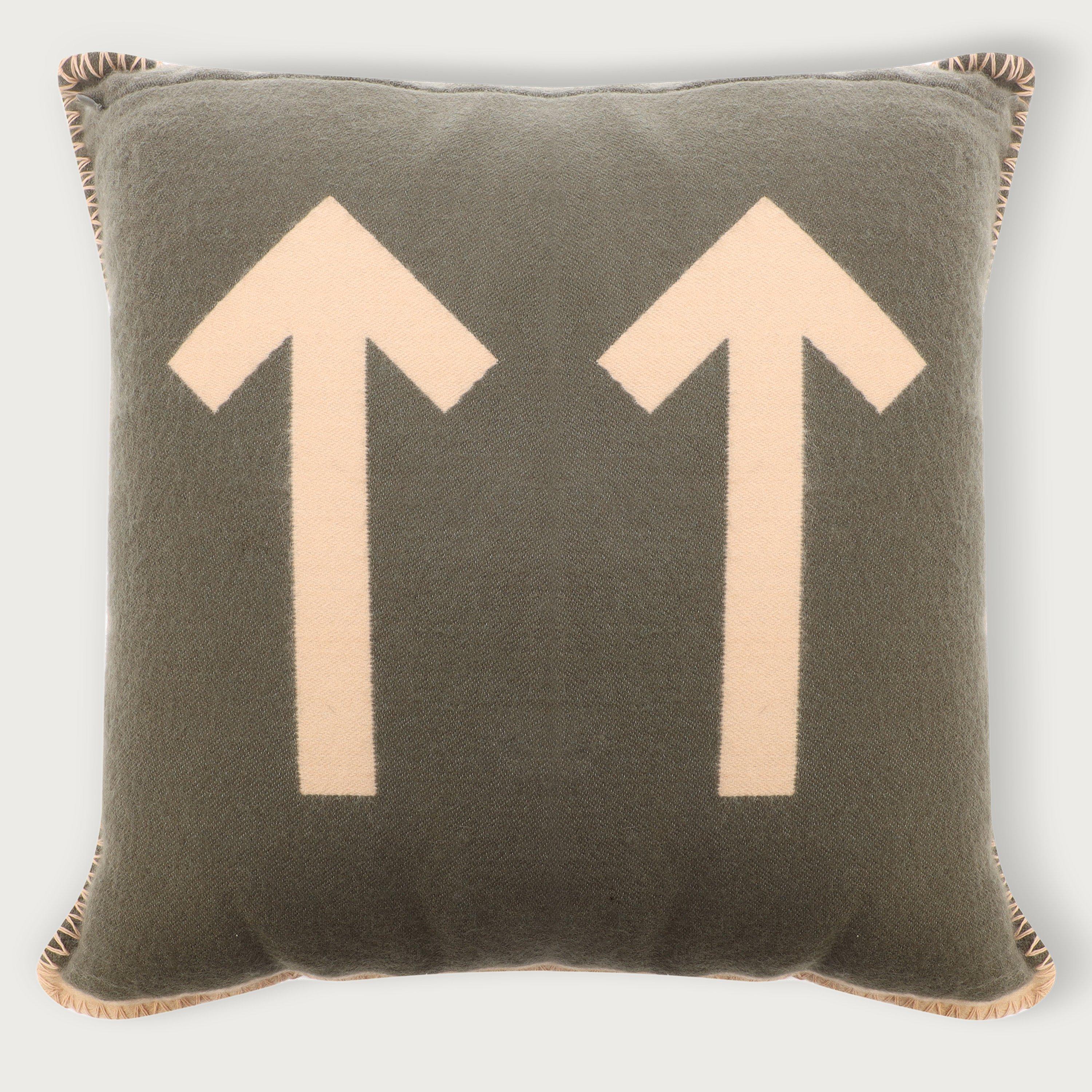 Verde Exército - Off White - Off Arrow Pillow 99 - 2