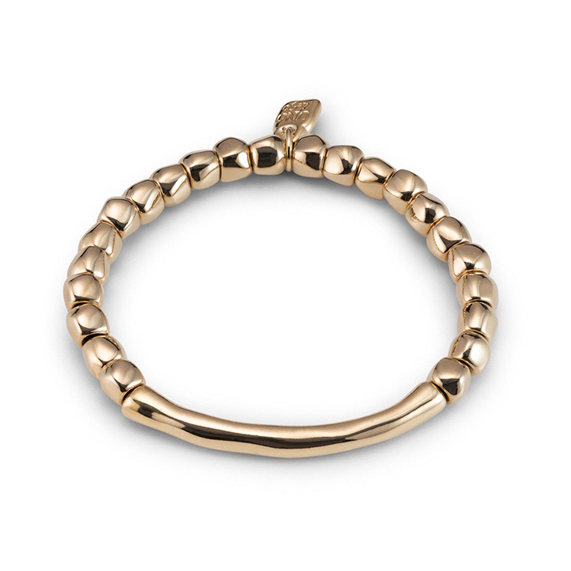 Goud - UNOde50 - UNOde50 18k Gold-Plated Stretch Bracelet - 1