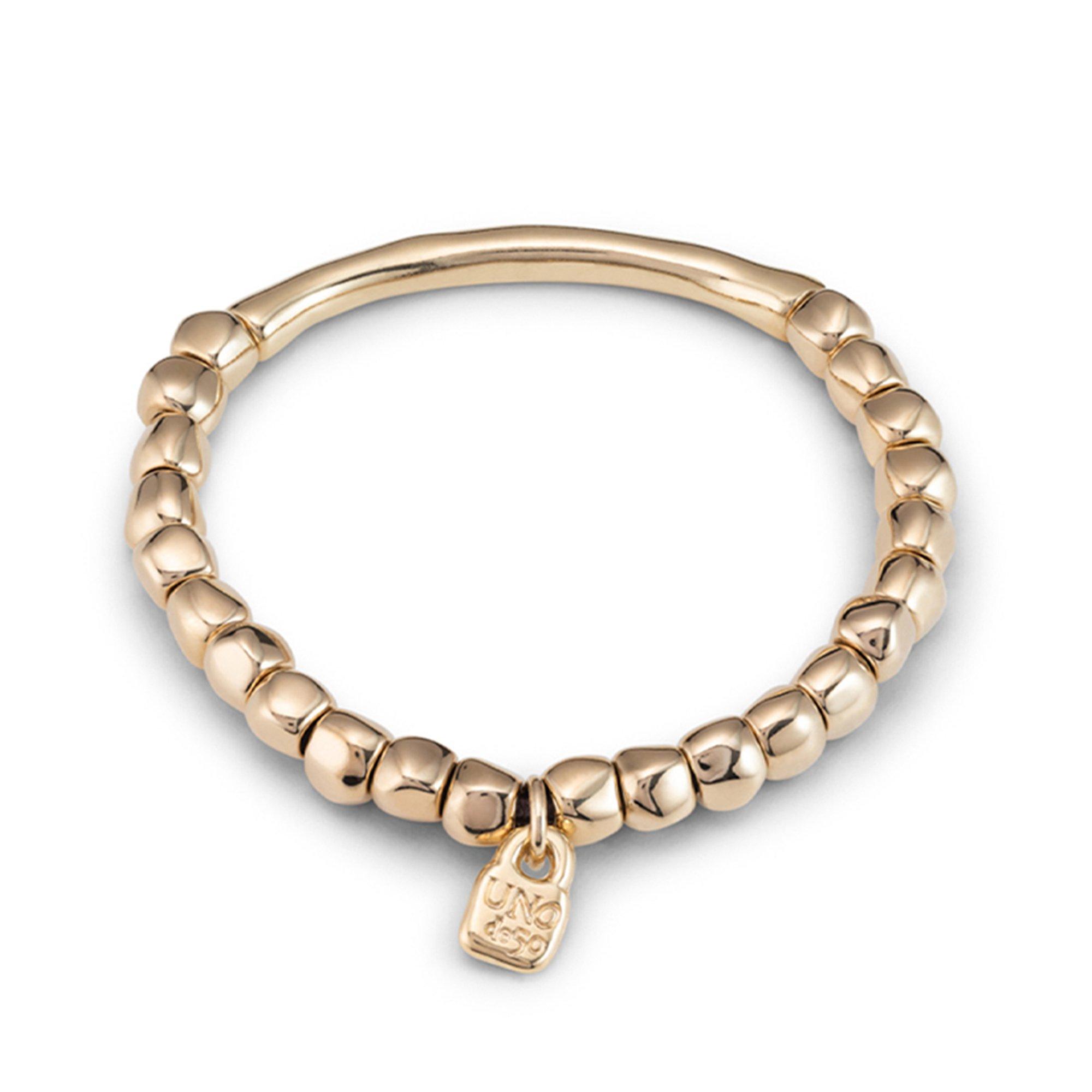 Goud - UNOde50 - UNOde50 18k Gold-Plated Stretch Bracelet - 2
