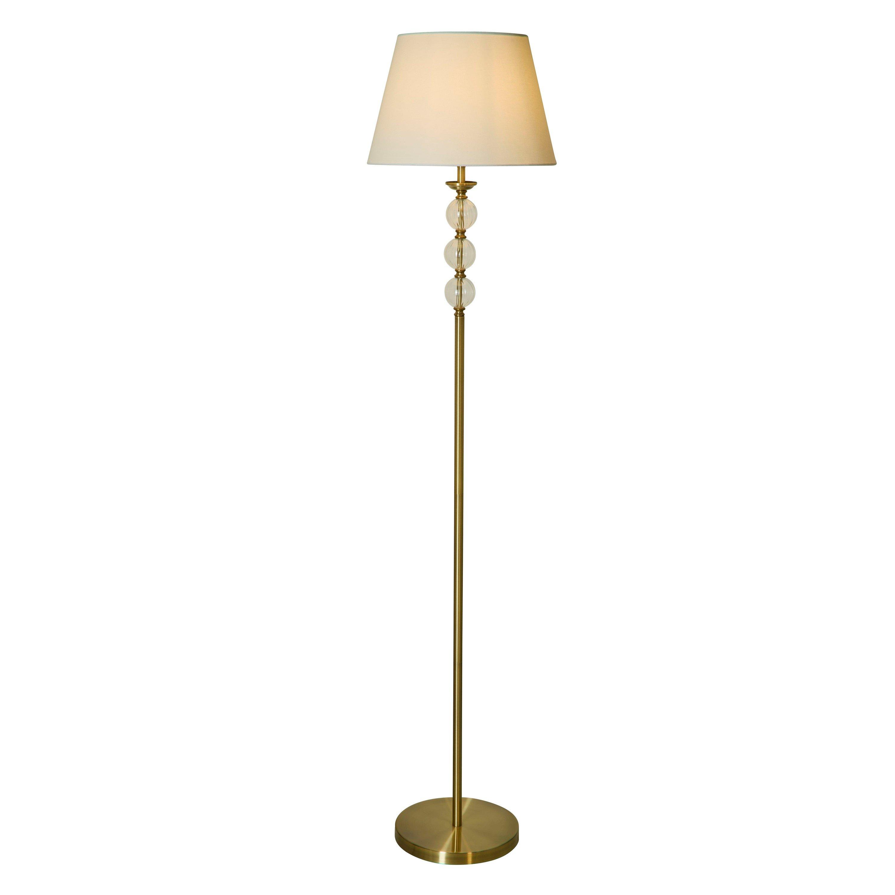 Brass And Clear - Lighting Collection - Glass Balls Floor Lamp - 2