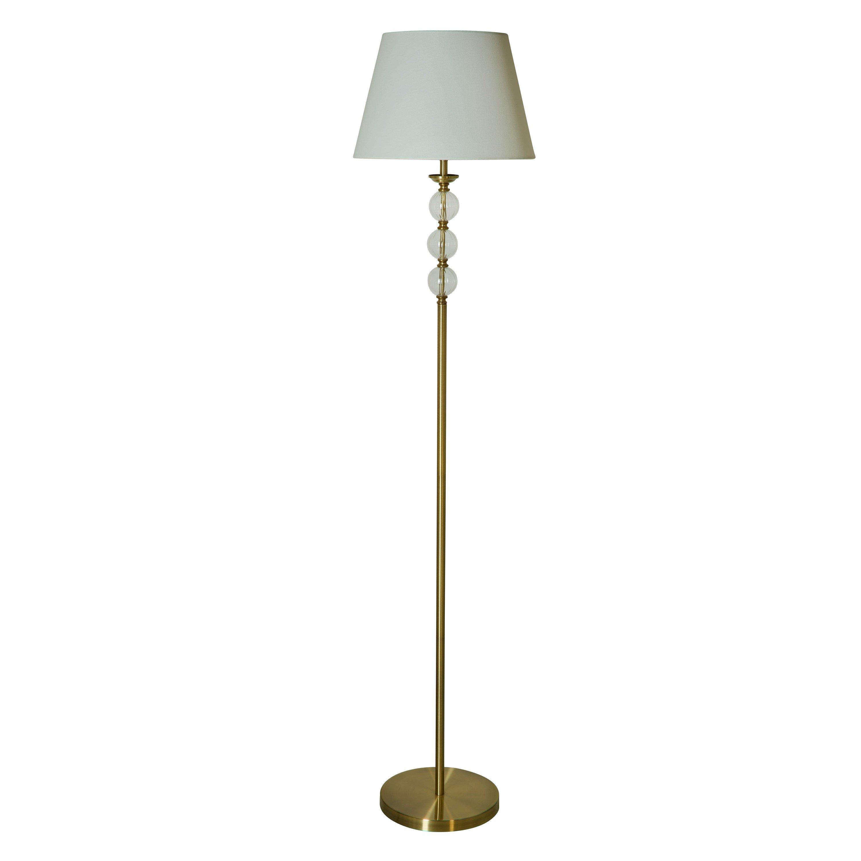 Brass And Clear - Lighting Collection - Glass Balls Floor Lamp - 3