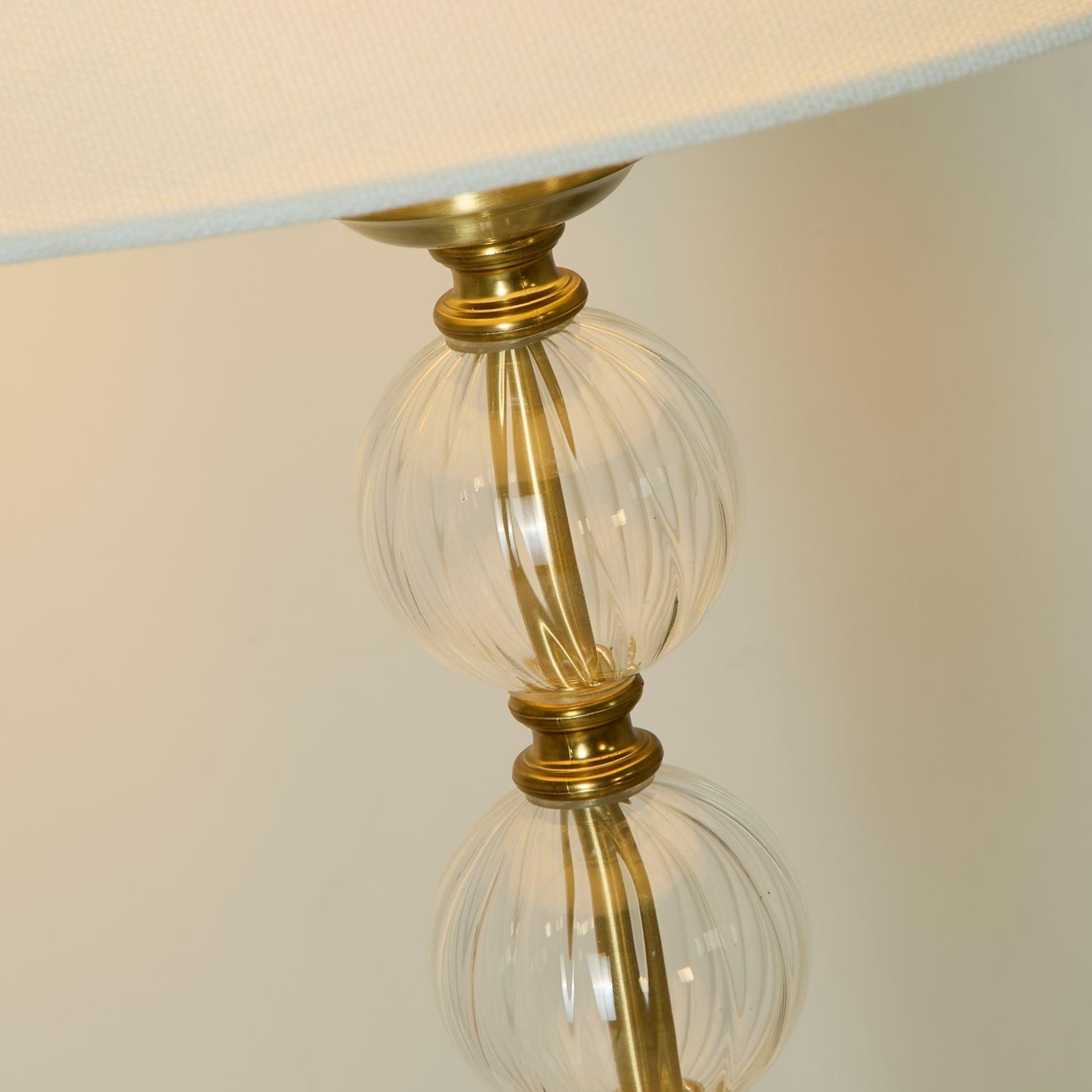 Brass And Clear - Lighting Collection - Glass Balls Floor Lamp - 4